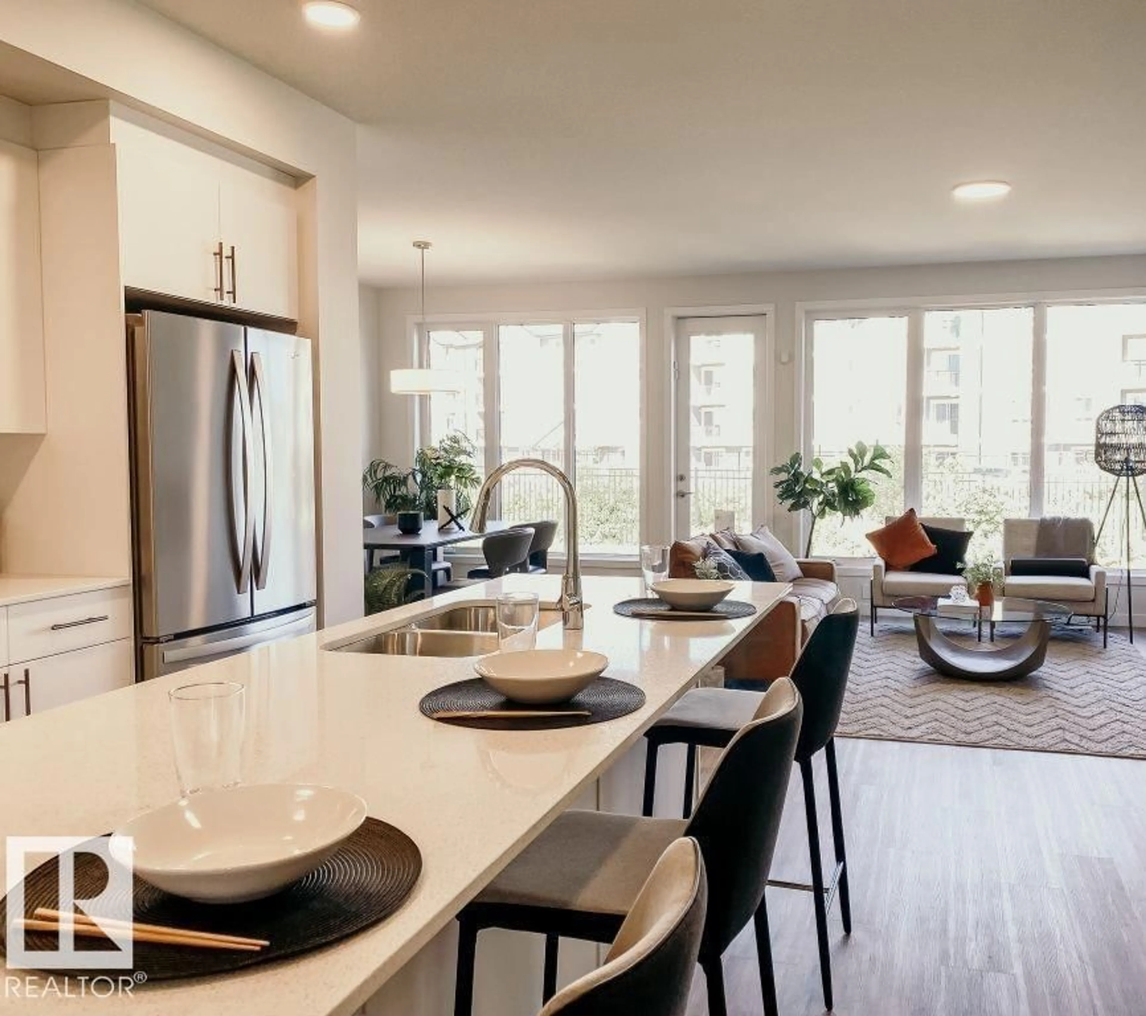 Open concept kitchen, unknown for 161 GARNEAU GA, Spruce Grove Alberta T7X0Z5