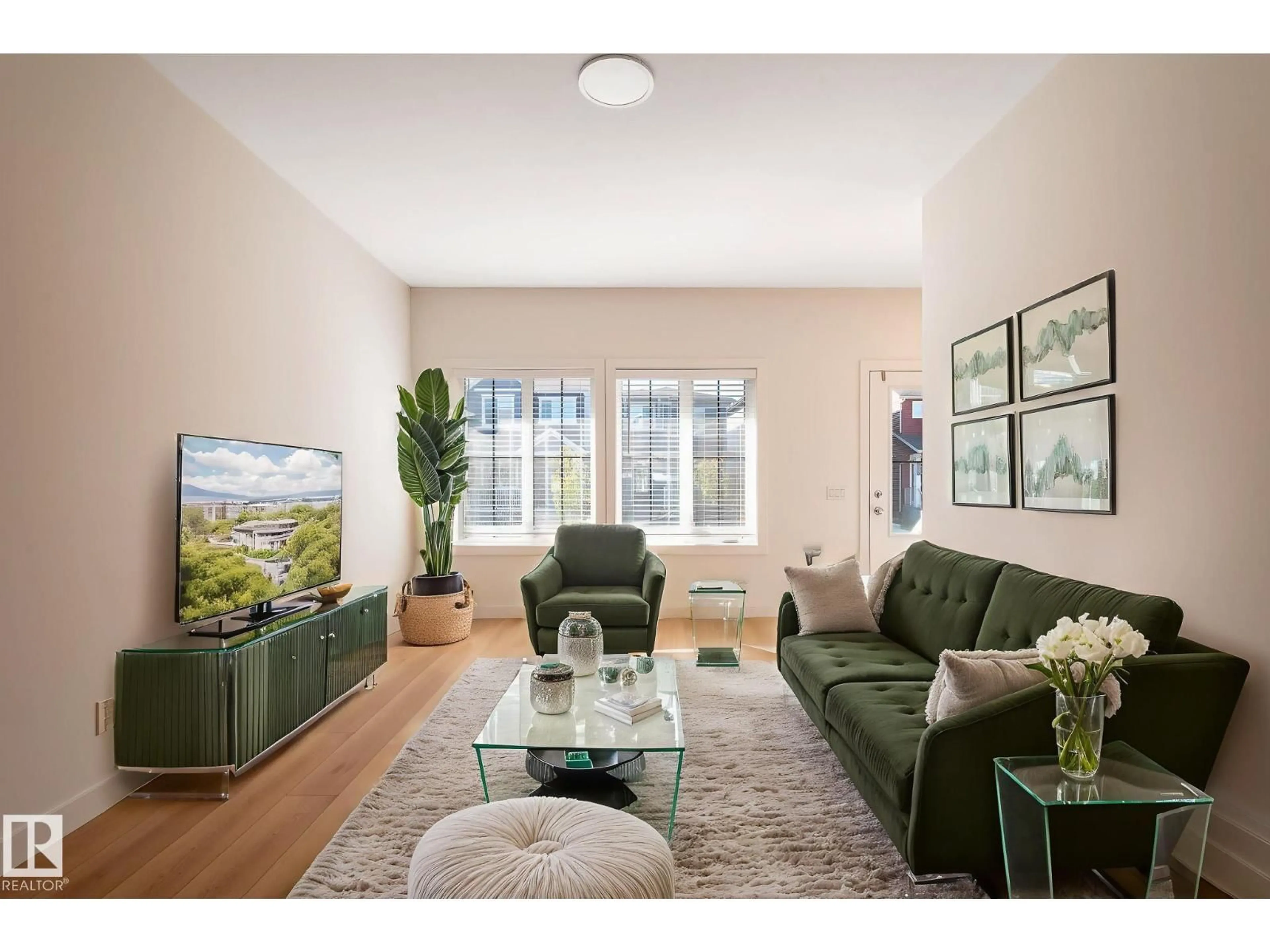 Living room with furniture, unknown for SW - 1543 PLUM CI, Edmonton Alberta T6X2Z7