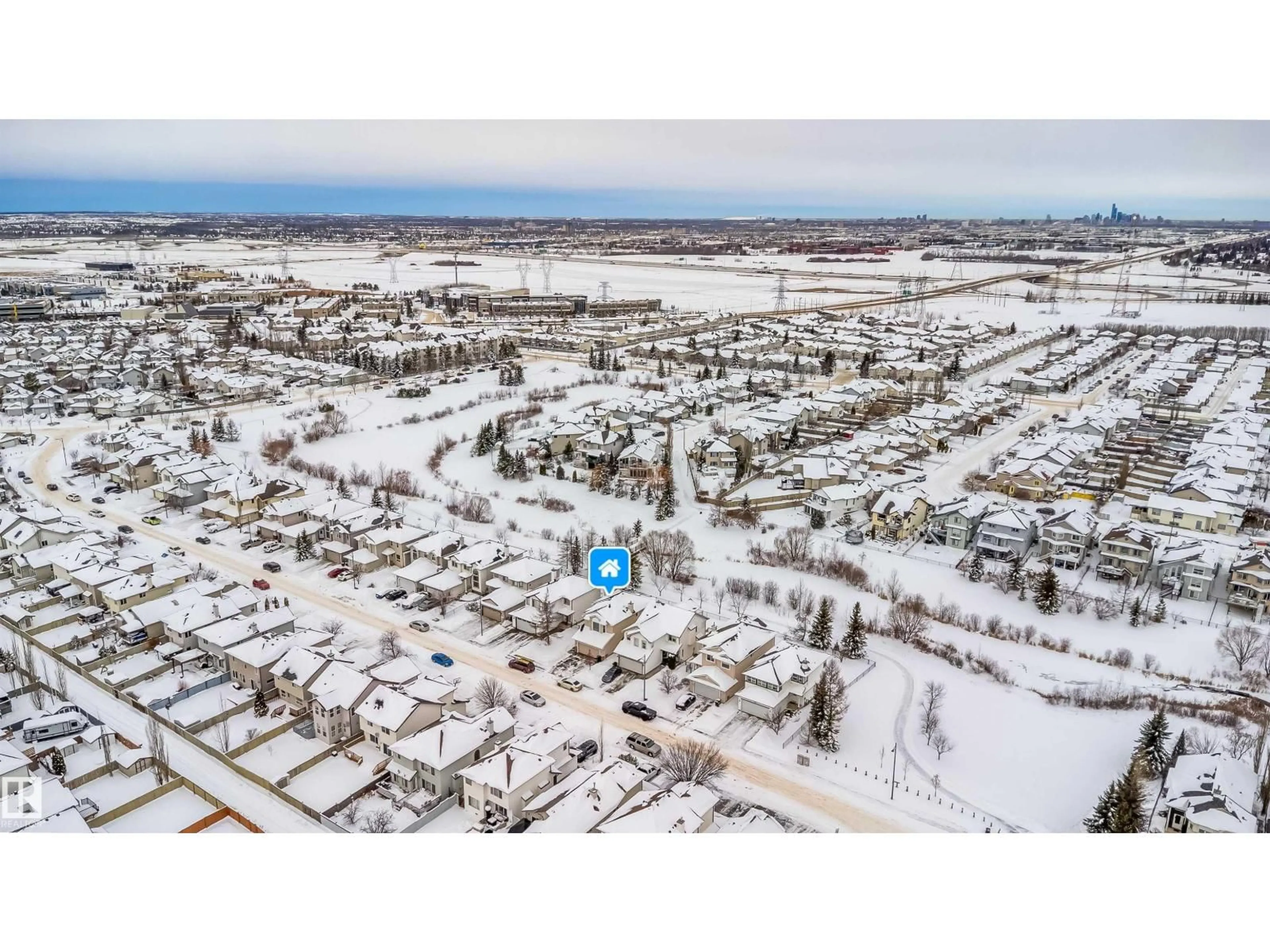 A pic from outside/outdoor area/front of a property/back of a property/a pic from drone, street for 8518 6 AV SW, Edmonton Alberta T6X1J1