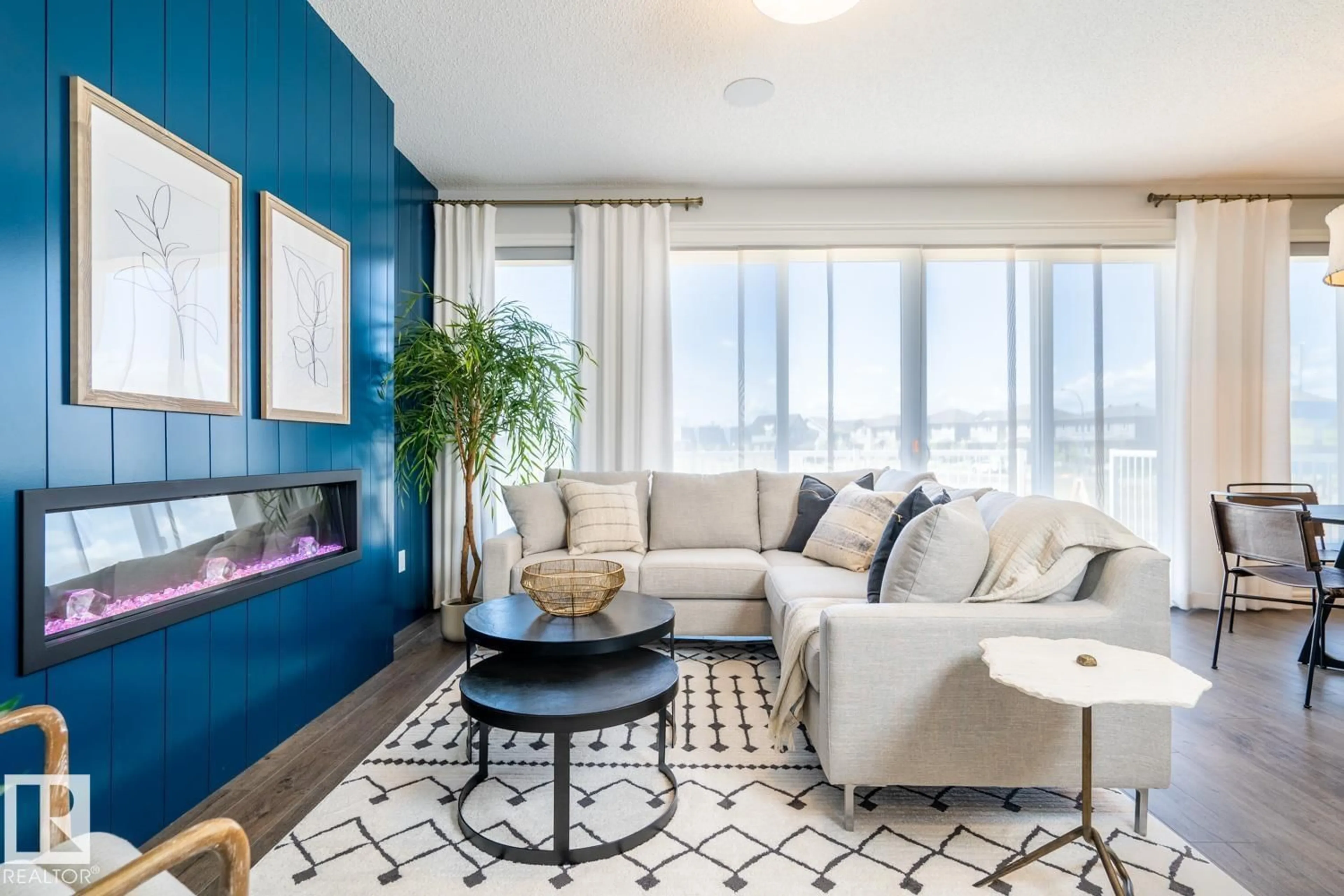 Living room with furniture, unknown for NW - 18166 73A ST, Edmonton Alberta T5Y4B7