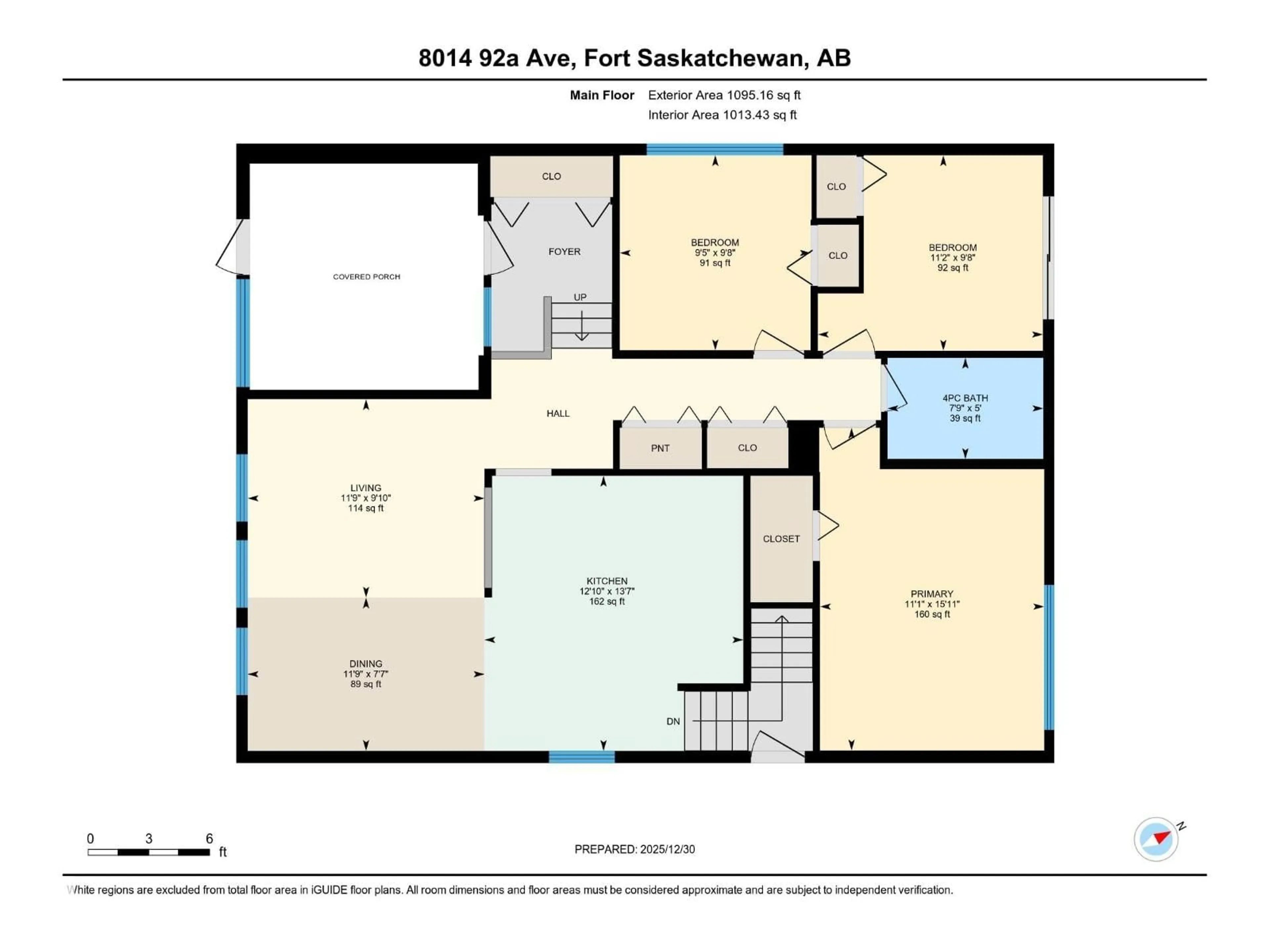 Floor plan for 8014 92A AV, Fort Saskatchewan Alberta T8L3M8