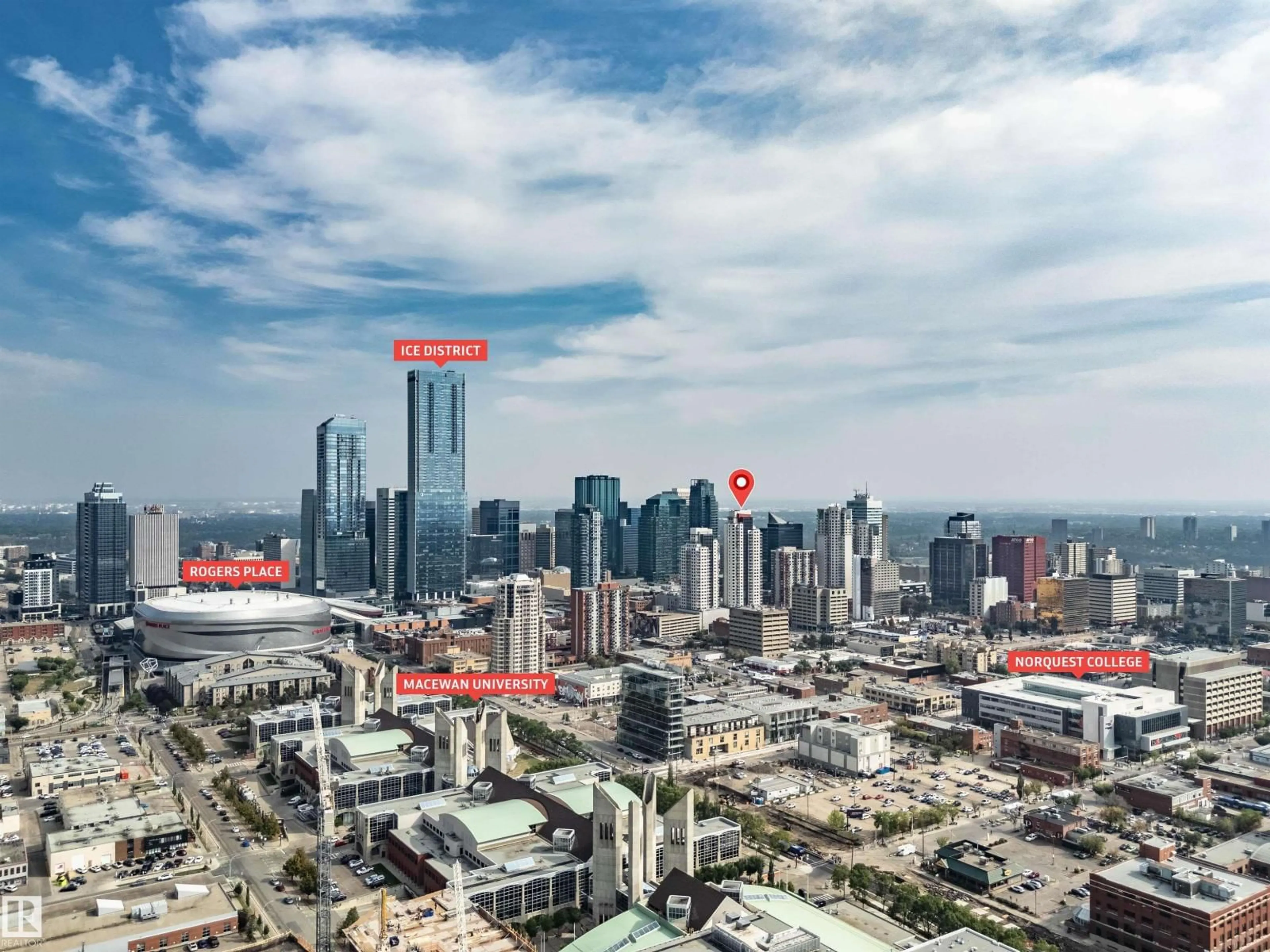 Picture of a map for 2503 10410 102 AV NW, Edmonton Alberta T5J0E9