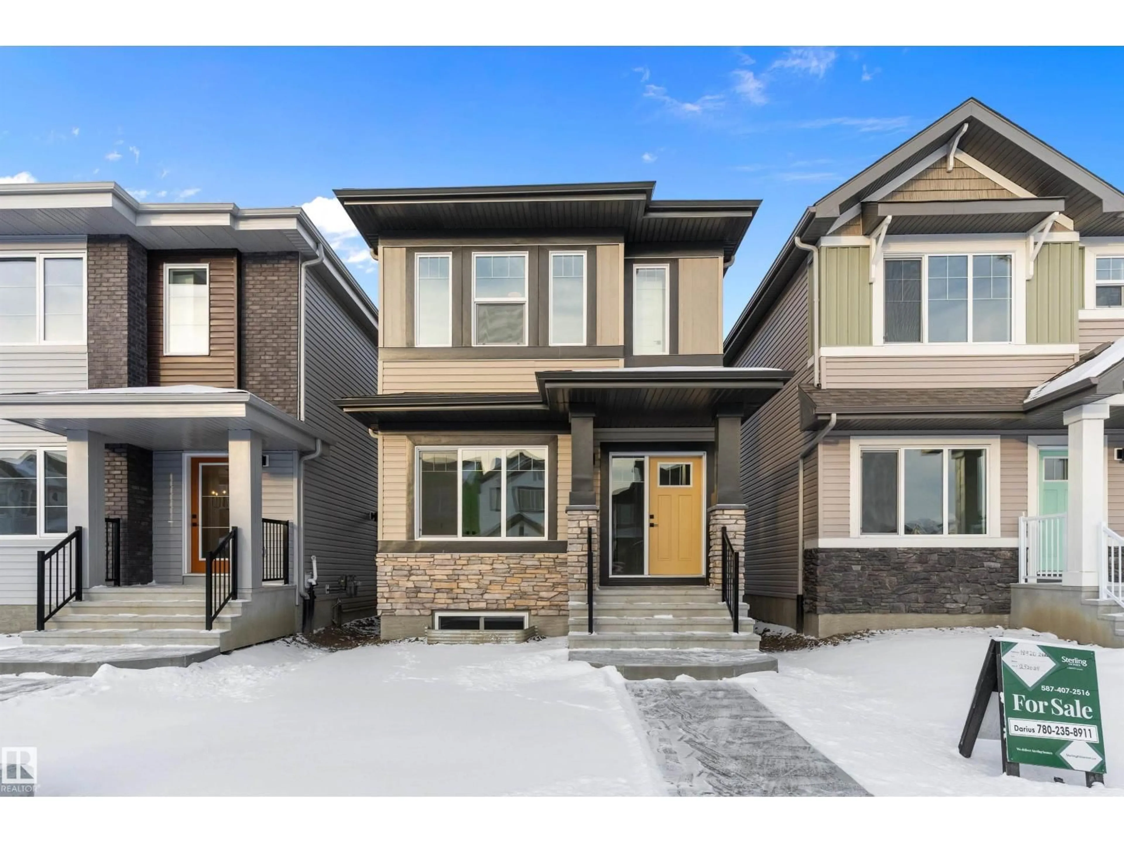 Home with brick exterior material, street for 18920 28 AV, Edmonton Alberta T6M3H9
