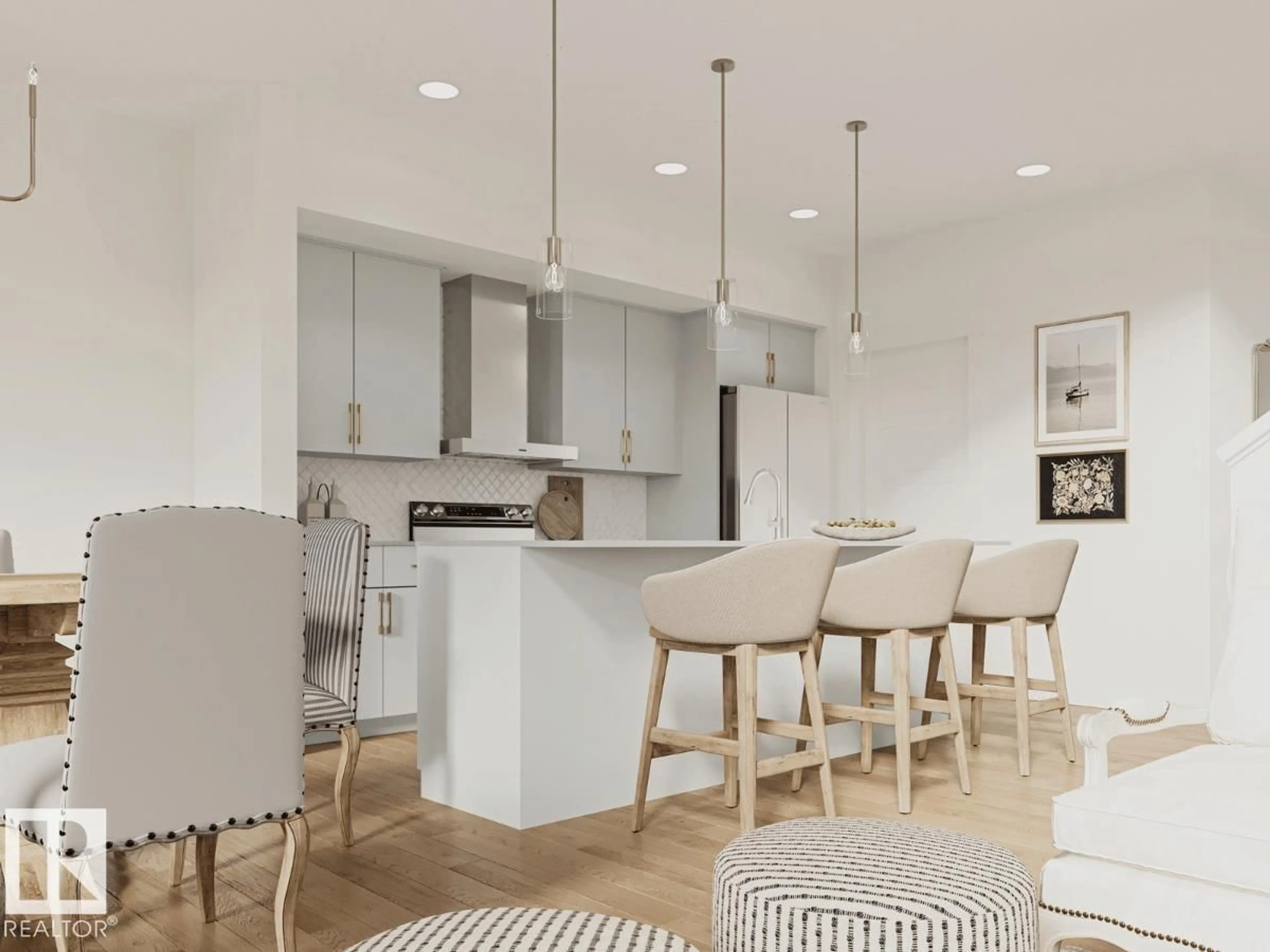 Open concept kitchen, unknown for 19047 20 AV NW, Edmonton Alberta T6M3E8