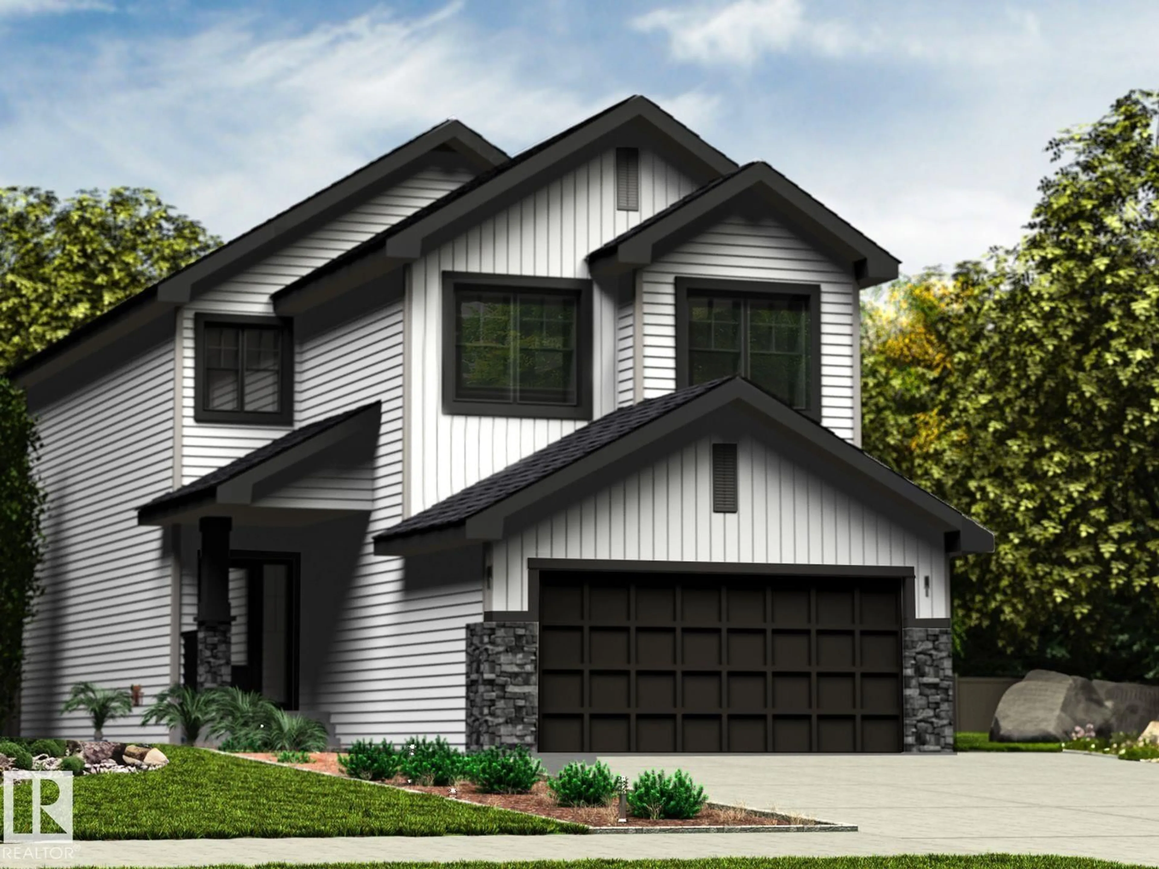 Home with brick exterior material, street for NE - 17325 6A ST, Edmonton Alberta T5Y4E8