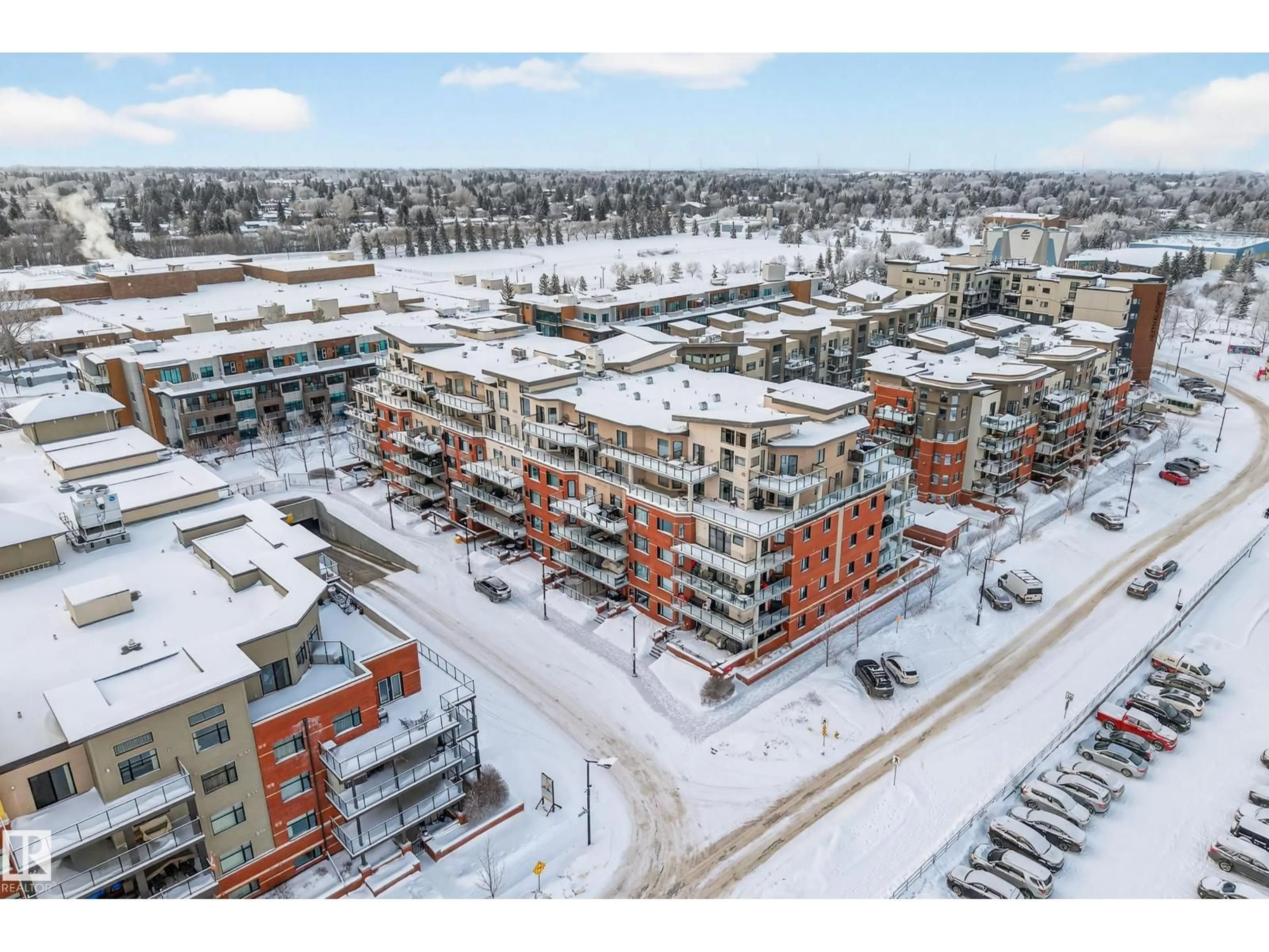 A pic from outside/outdoor area/front of a property/back of a property/a pic from drone, street for #102 - 141 FESTIVAL WY, Sherwood Park Alberta T8A3V8