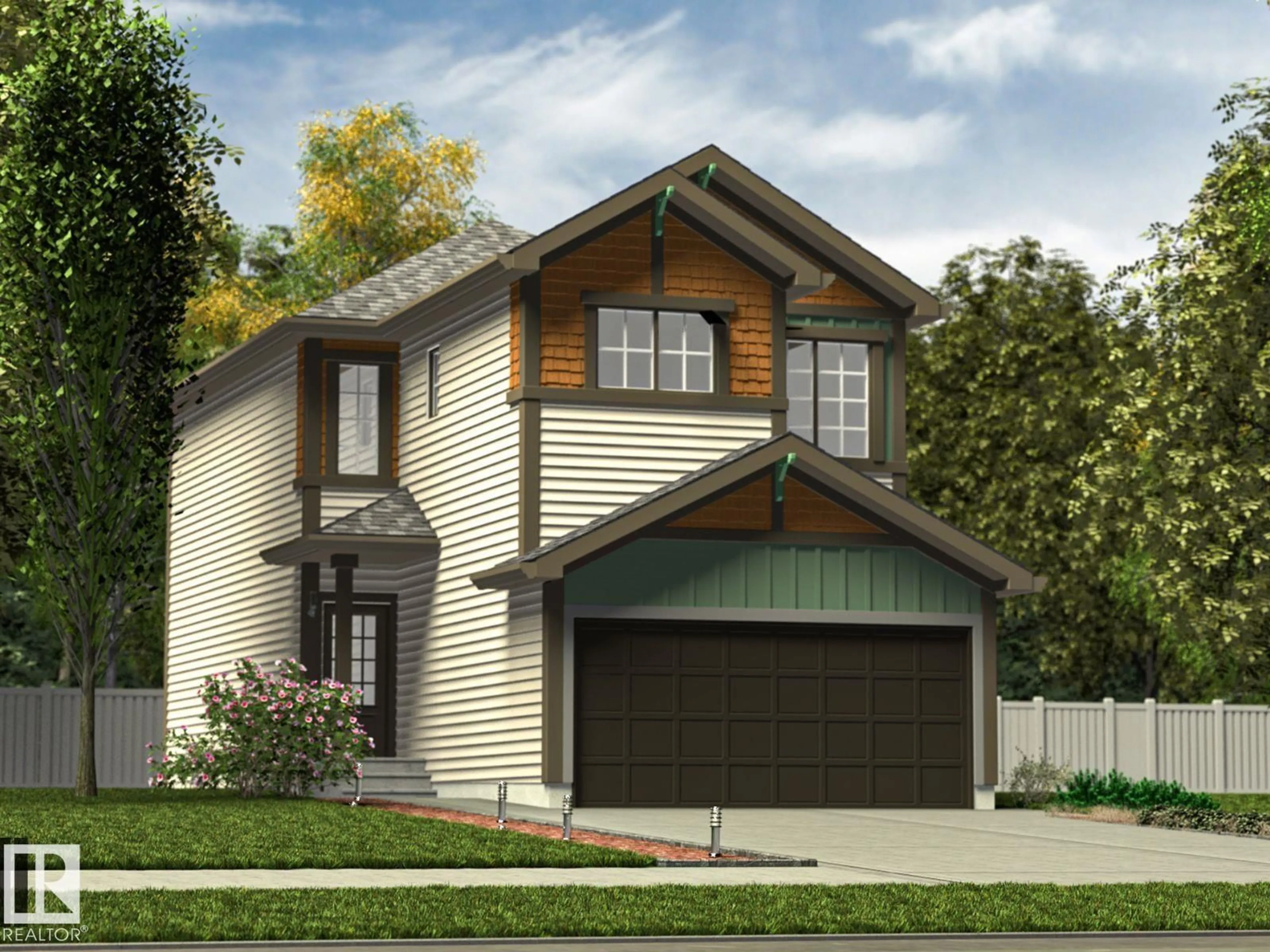 Home with vinyl exterior material, street for 20708 43 AV, Edmonton Alberta T6M3E4