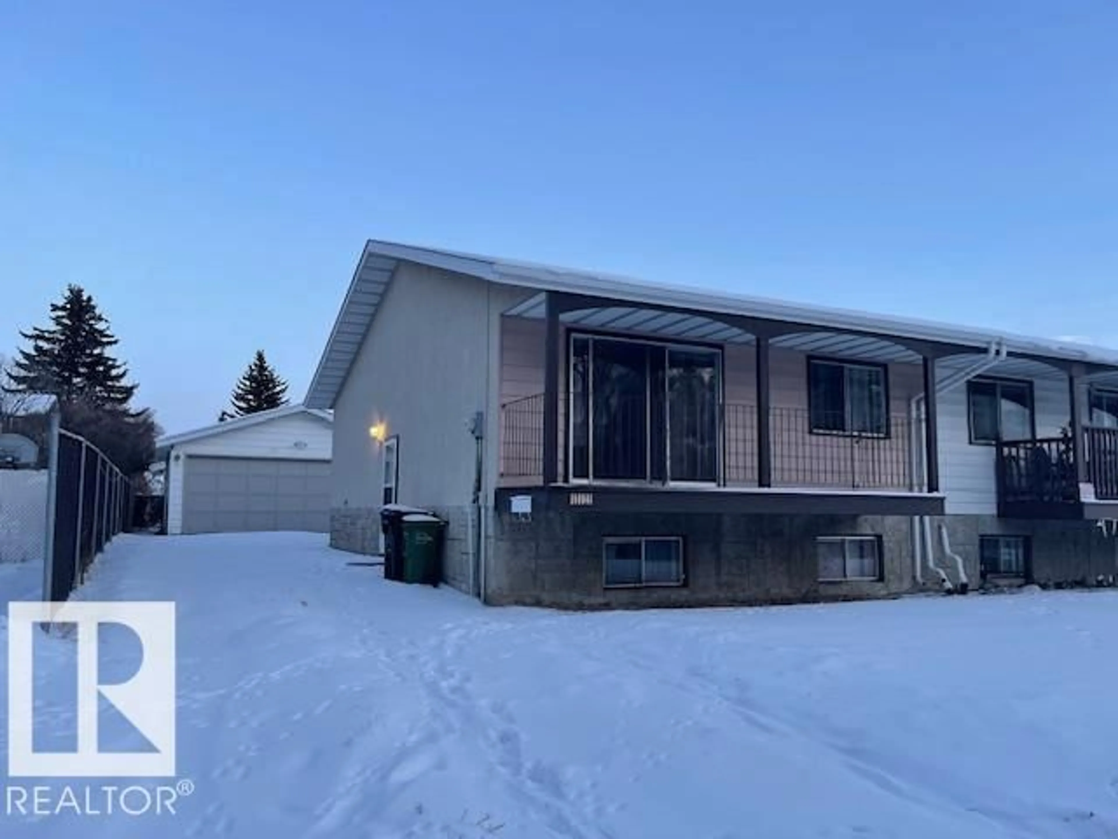 Home with vinyl exterior material, street for NW - 13123 31 ST, Edmonton Alberta T5A3A3