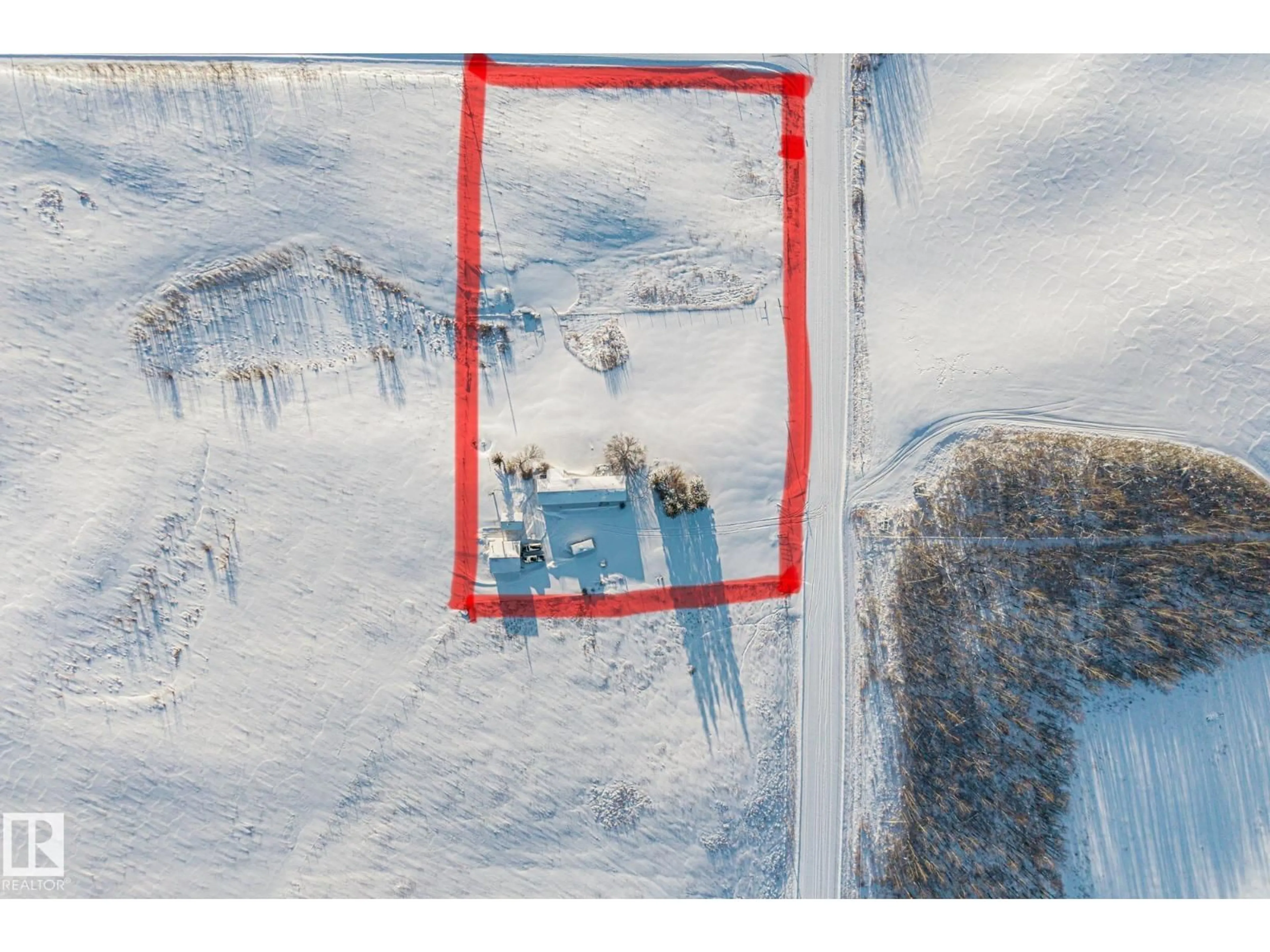 A pic from outside/outdoor area/front of a property/back of a property/a pic from drone, street for 57303 RANGE ROAD 42, Rural Lac Ste. Anne County Alberta T0E0J0