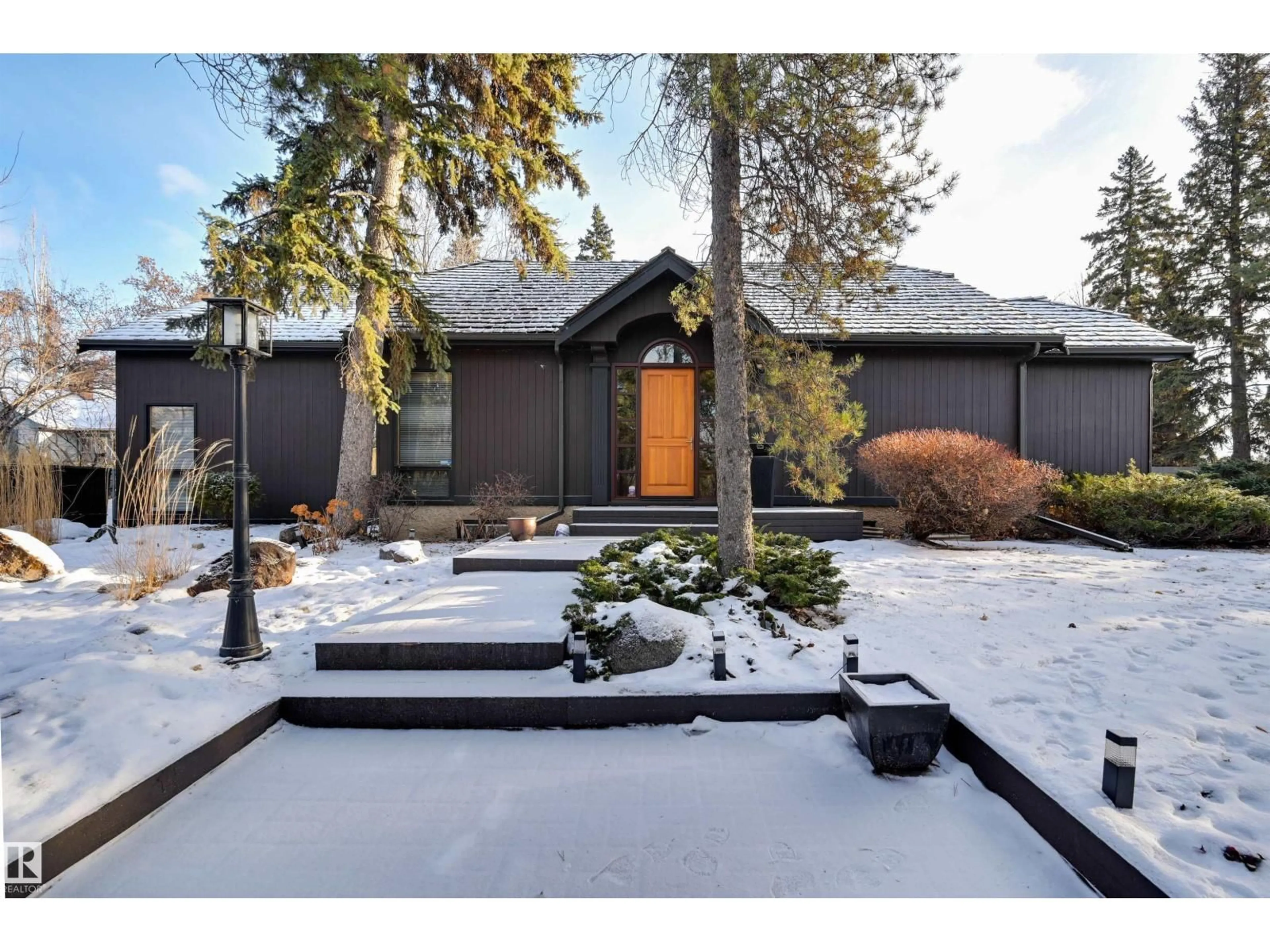 Home with vinyl exterior material, street for 14232 RAVINE DR, Edmonton Alberta T5N3M2