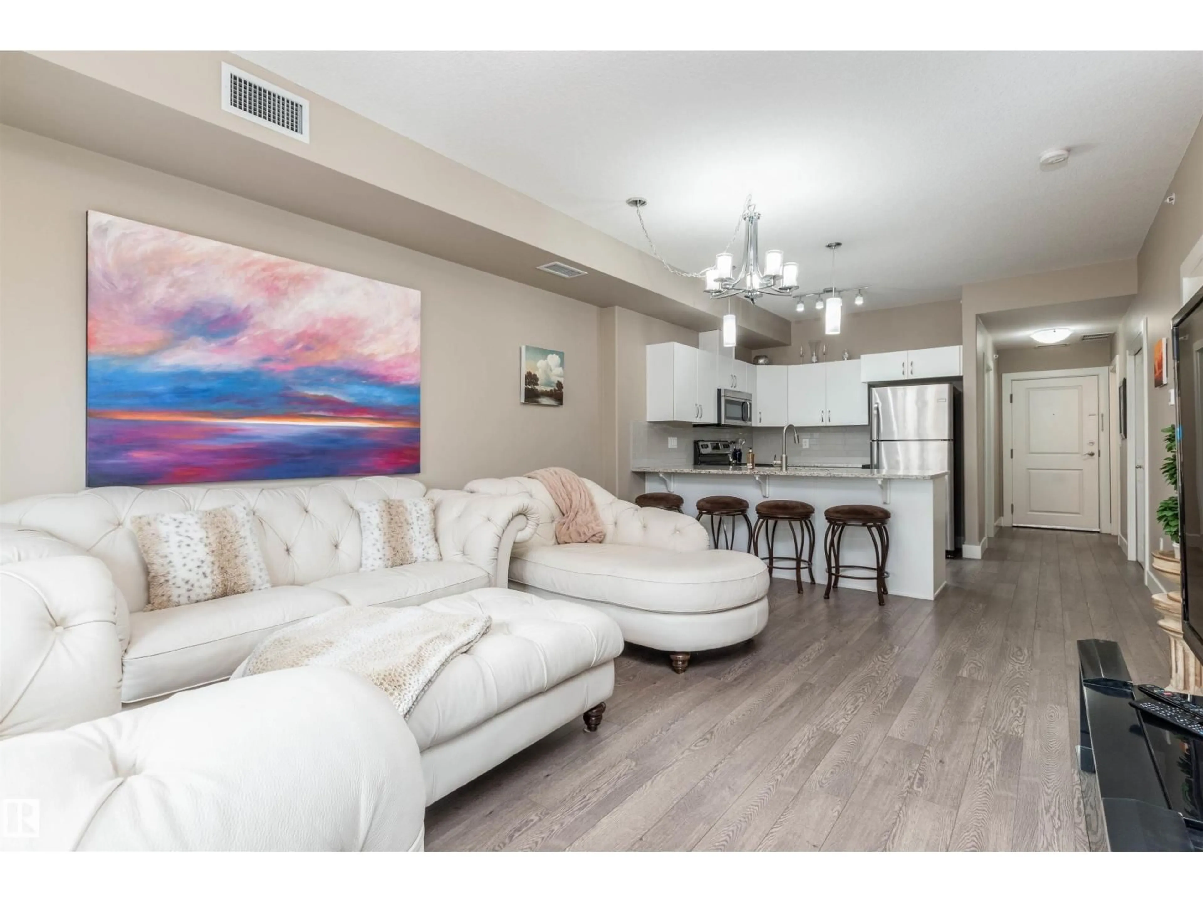 Living room with furniture, unknown for 410 - 5001 ETON BV, Sherwood Park Alberta T8H0N7