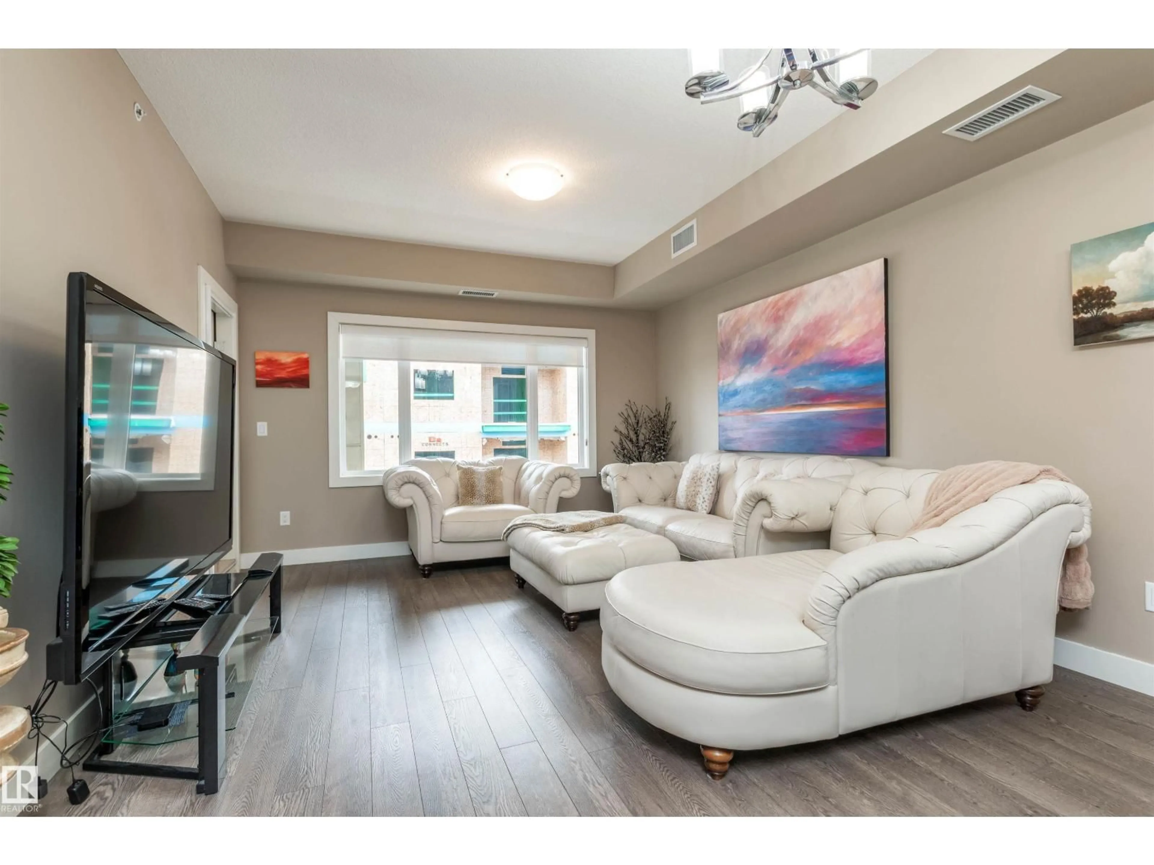 Living room with furniture, unknown for 410 - 5001 ETON BV, Sherwood Park Alberta T8H0N7