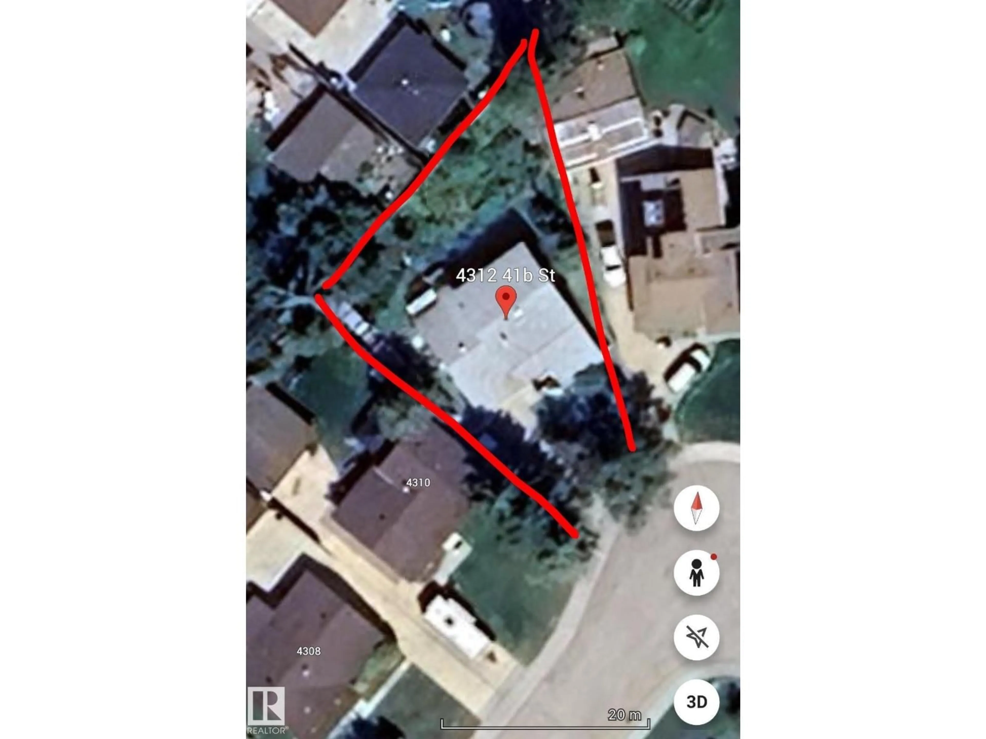 A pic from outside/outdoor area/front of a property/back of a property/a pic from drone, street for 4312 41B ST, Leduc Alberta T9E4S7