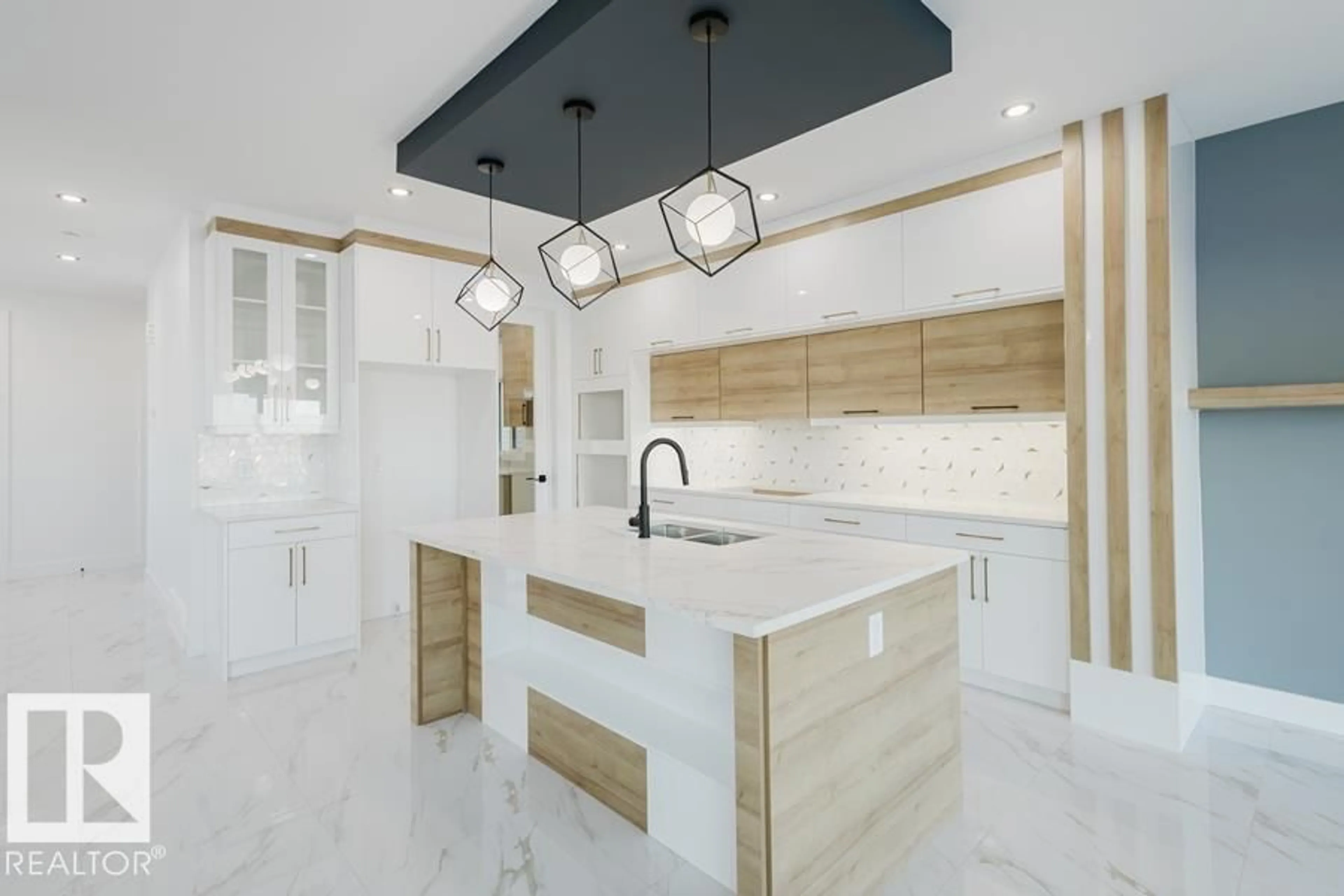 Contemporary kitchen, ceramic/tile floor for NW - 18643 130 STREET, Edmonton Alberta T6V0N3