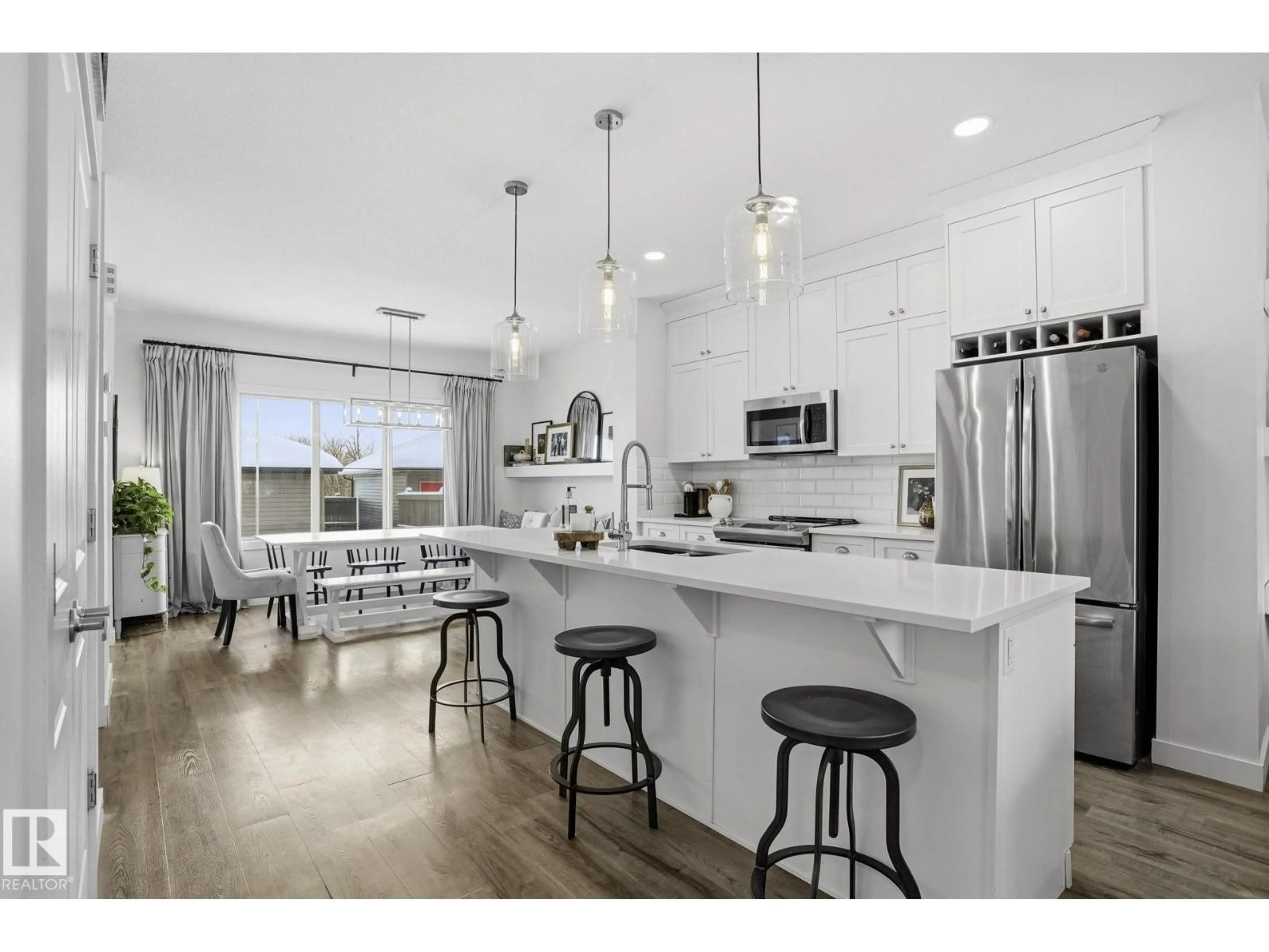 Open concept kitchen, ceramic/tile floor for 74 GARNEAU GA, Spruce Grove Alberta T7X0A7