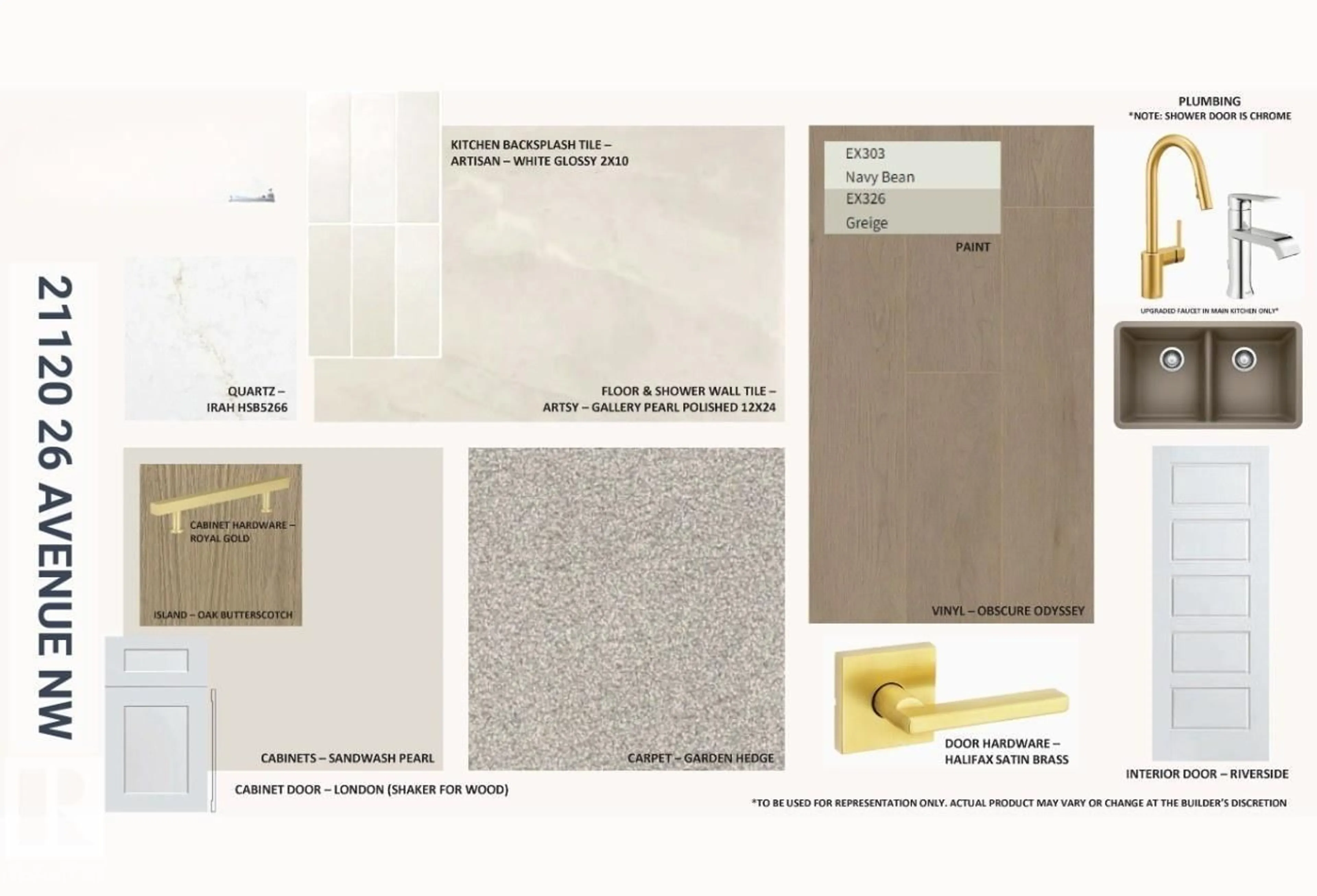 Home with vinyl exterior material, street for 21120 26 AV, Edmonton Alberta T6M2M7