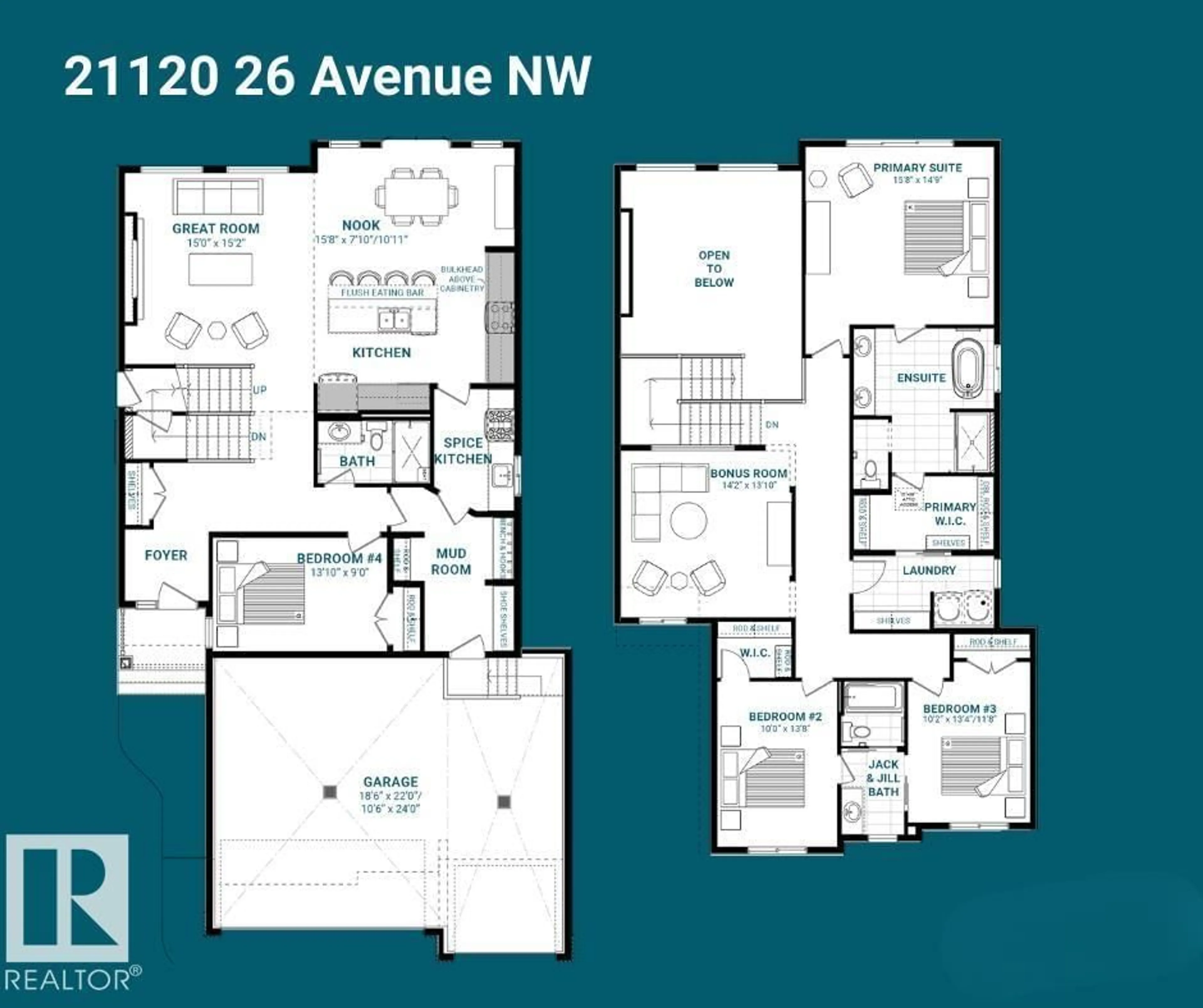 Floor plan for 21120 26 AV, Edmonton Alberta T6M2M7