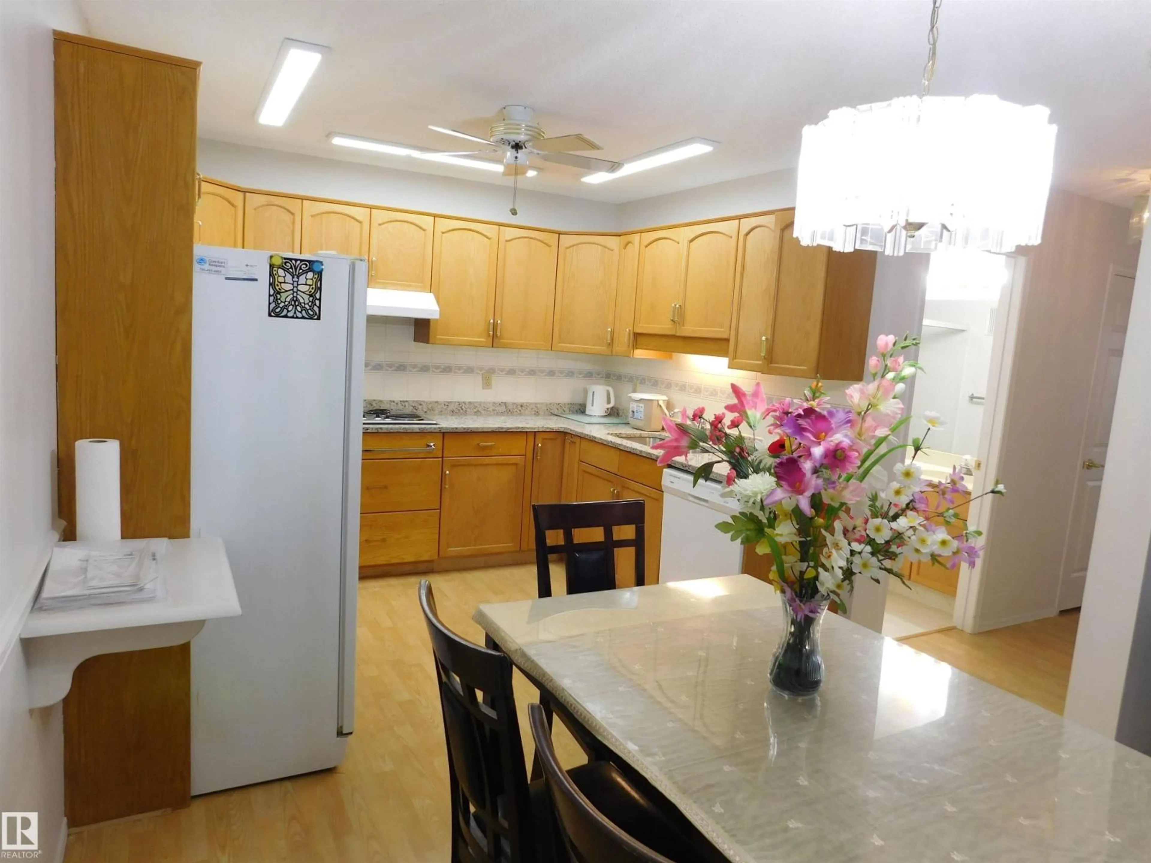 Standard kitchen, wood/laminate floor for 210 - 10945 21 AV, Edmonton Alberta T6J2R3