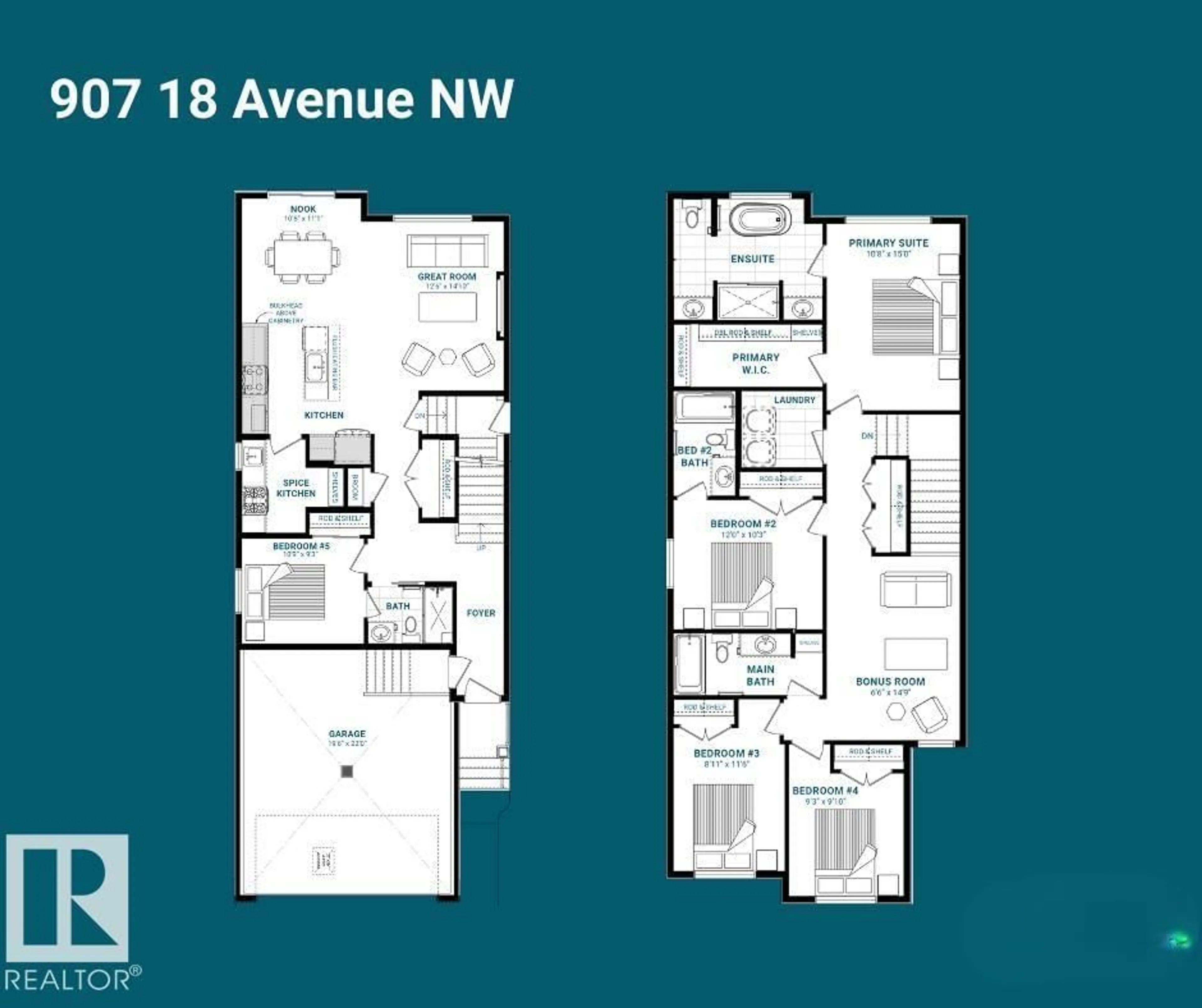 Floor plan for 907 18 AV, Edmonton Alberta T6T2X3