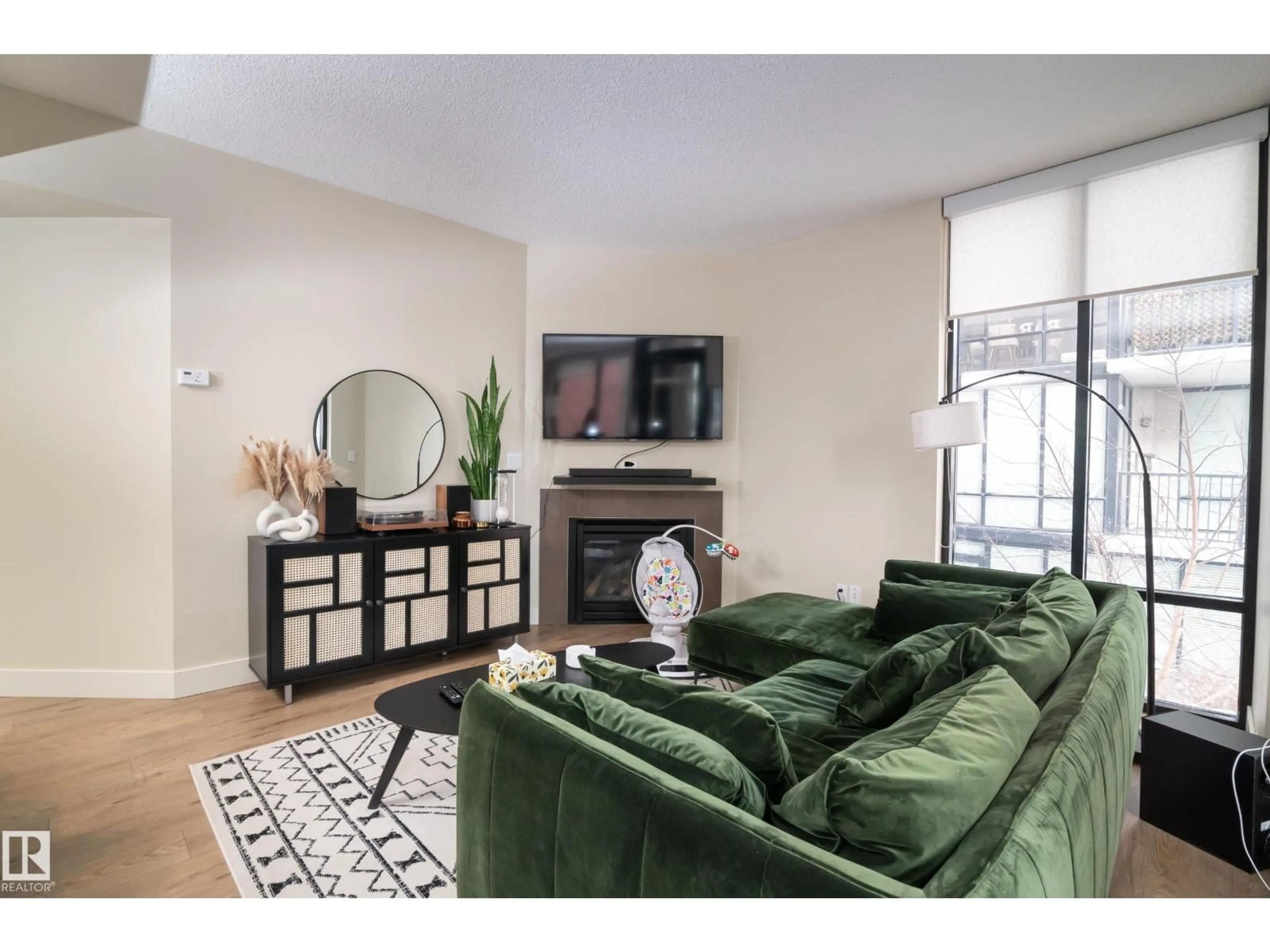 Living room with furniture, unknown for #304 - 11933 JASPER AV, Edmonton Alberta T5K0P1