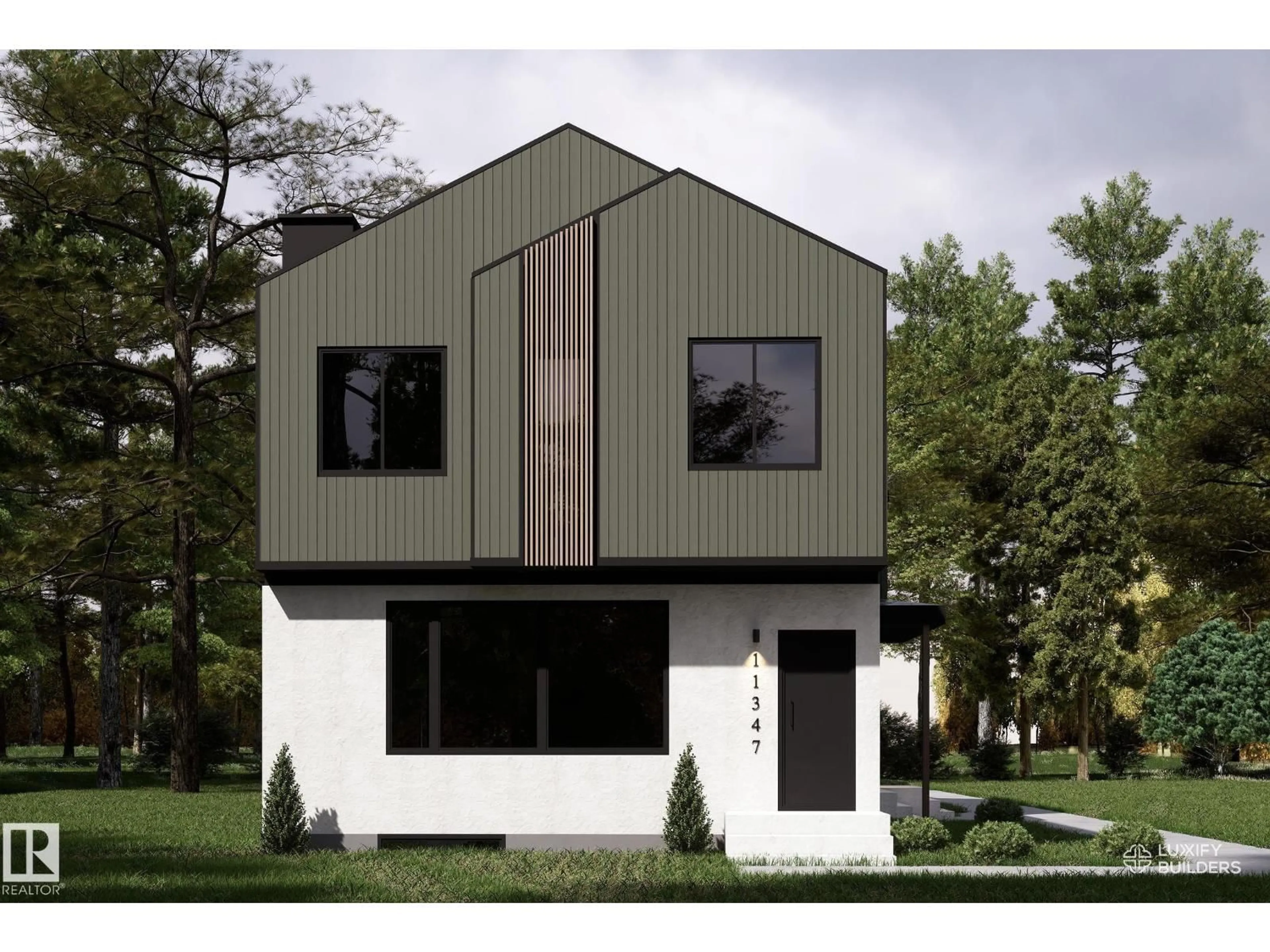 Home with vinyl exterior material, building for 11347 111 AV, Edmonton Alberta T5G0C8