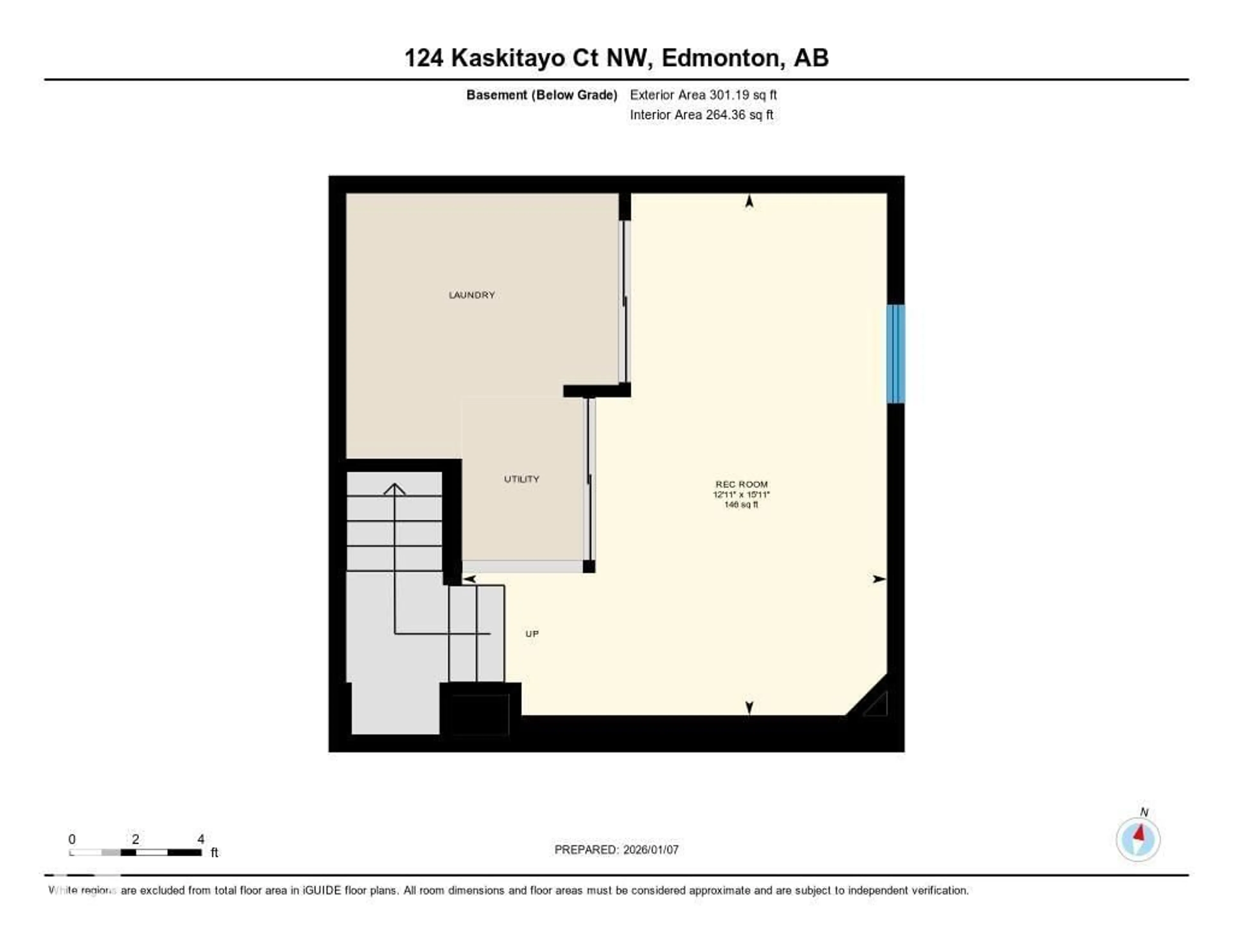 Floor plan for 134 KASKITAYO CT, Edmonton Alberta T6J3T3