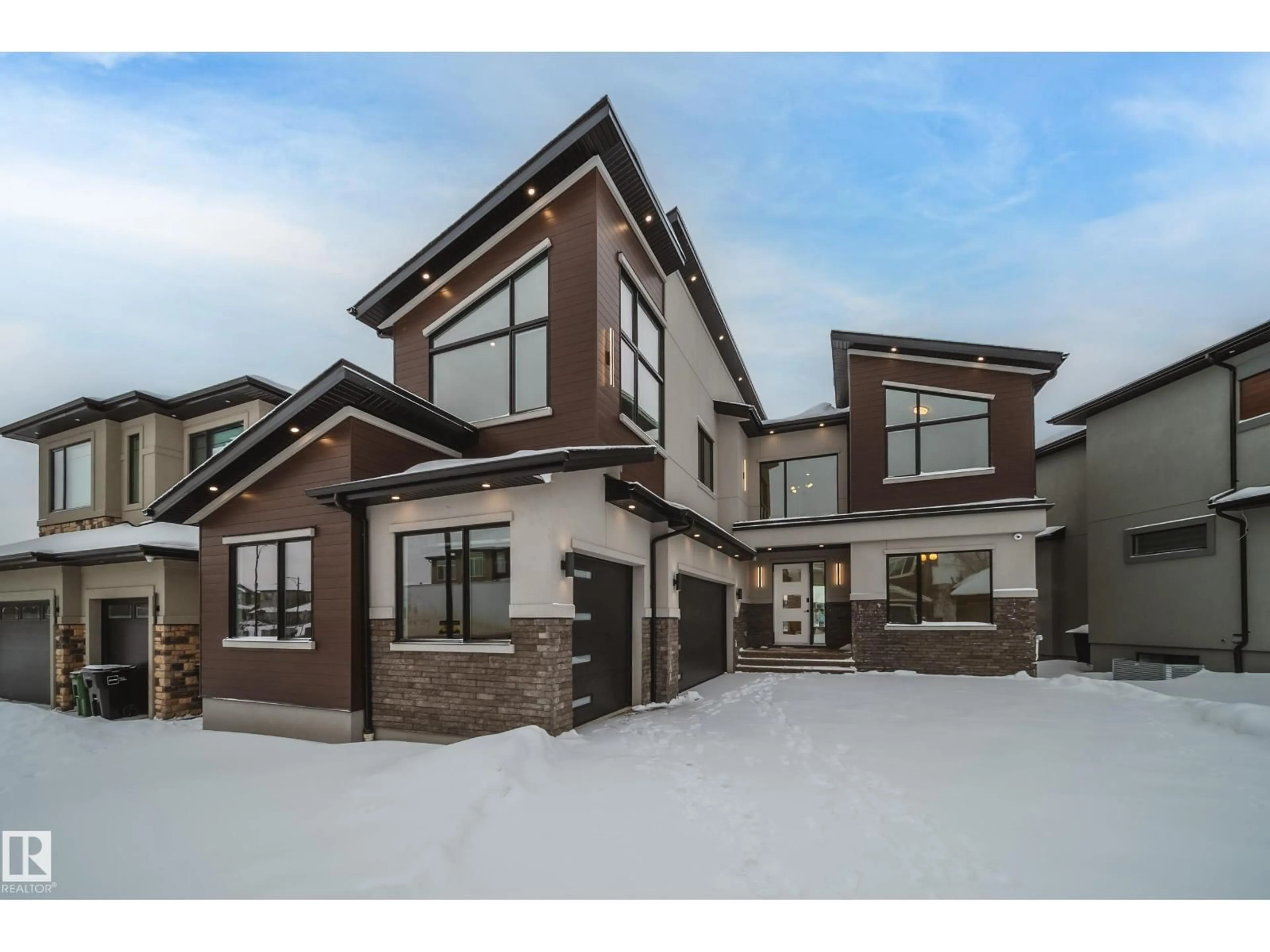 Home with brick exterior material, street for 5605 CAUTLEY COVE CV, Edmonton Alberta T6W4P7