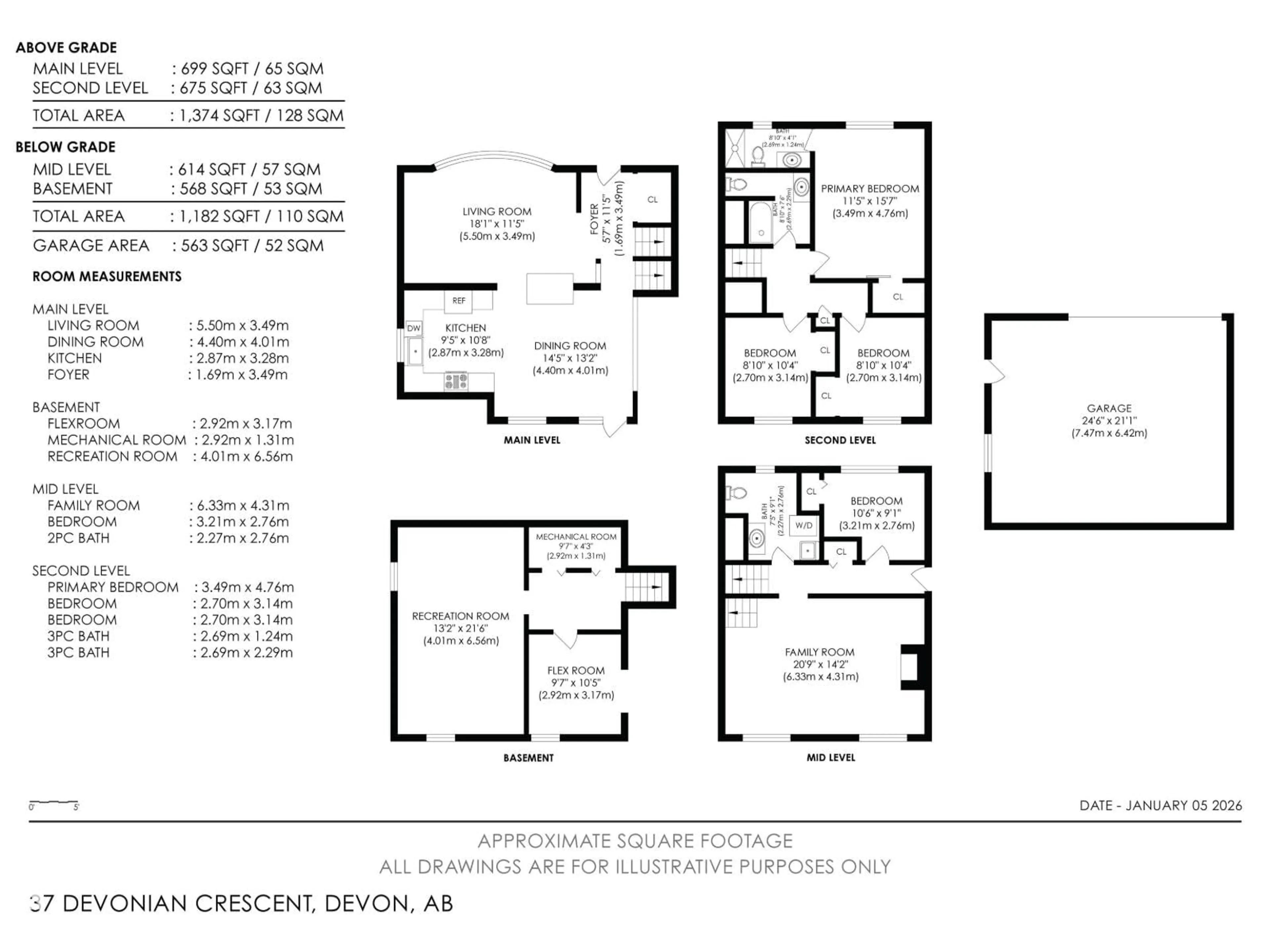 Floor plan for 37 DEVONIAN, Devon Alberta T9G1N8