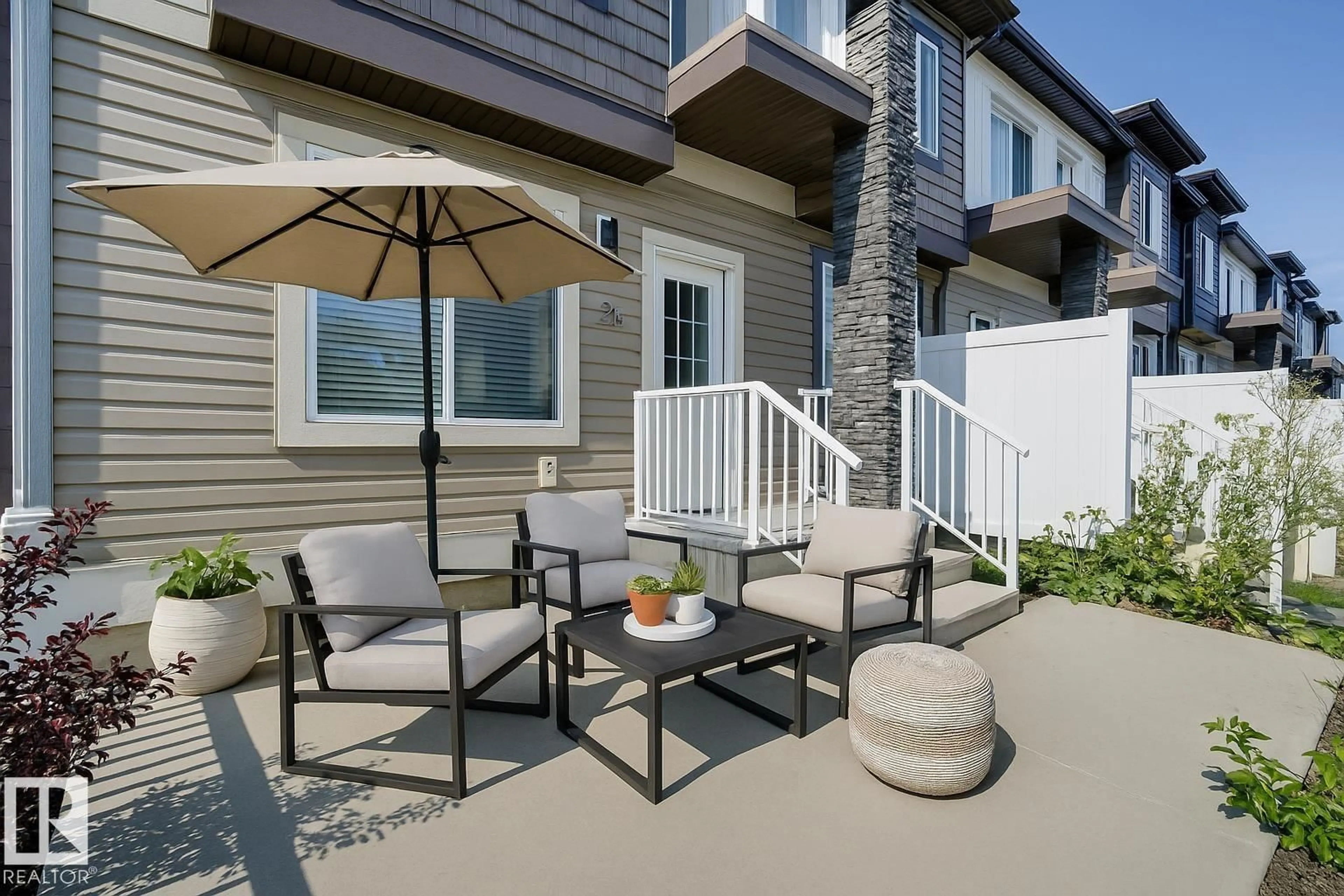 Patio, street for #26 - 2215 24 ST NW, Edmonton Alberta T6T1A6