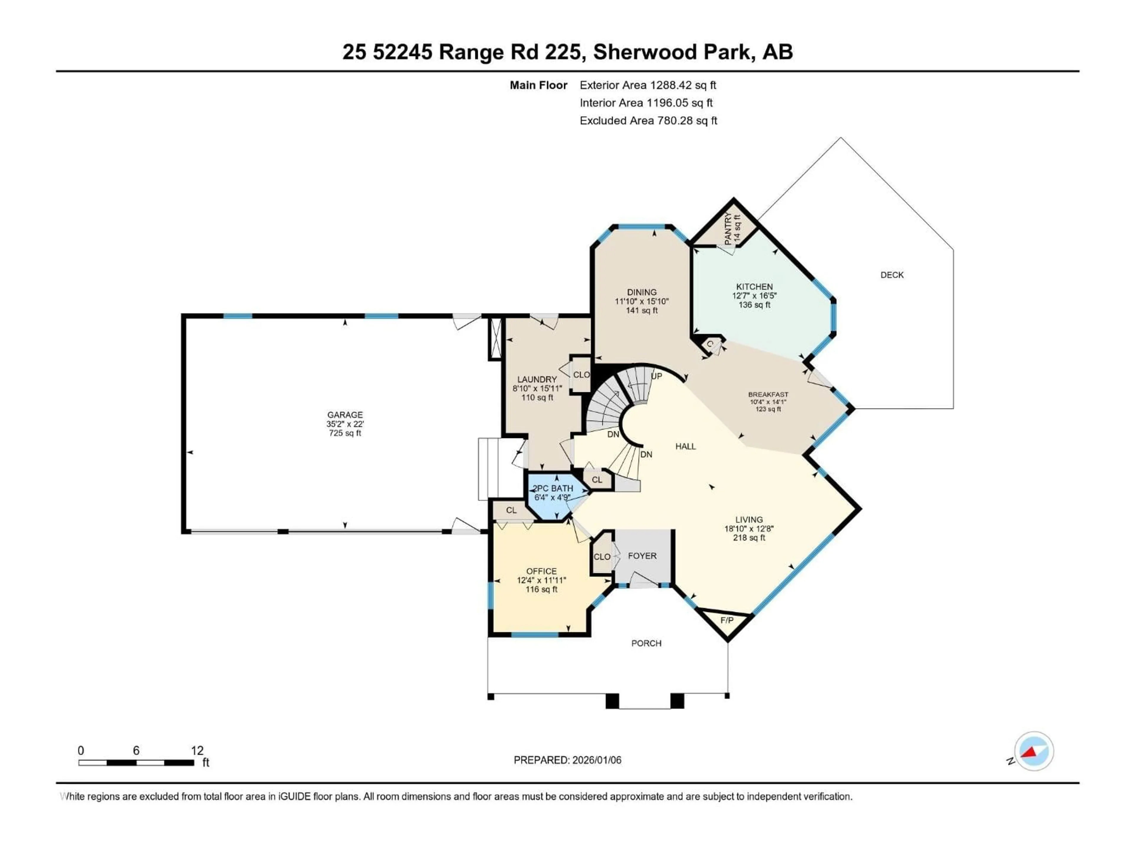 Floor plan for 25 - 52245 RGE ROAD 225, Rural Strathcona County Alberta T8C1C7
