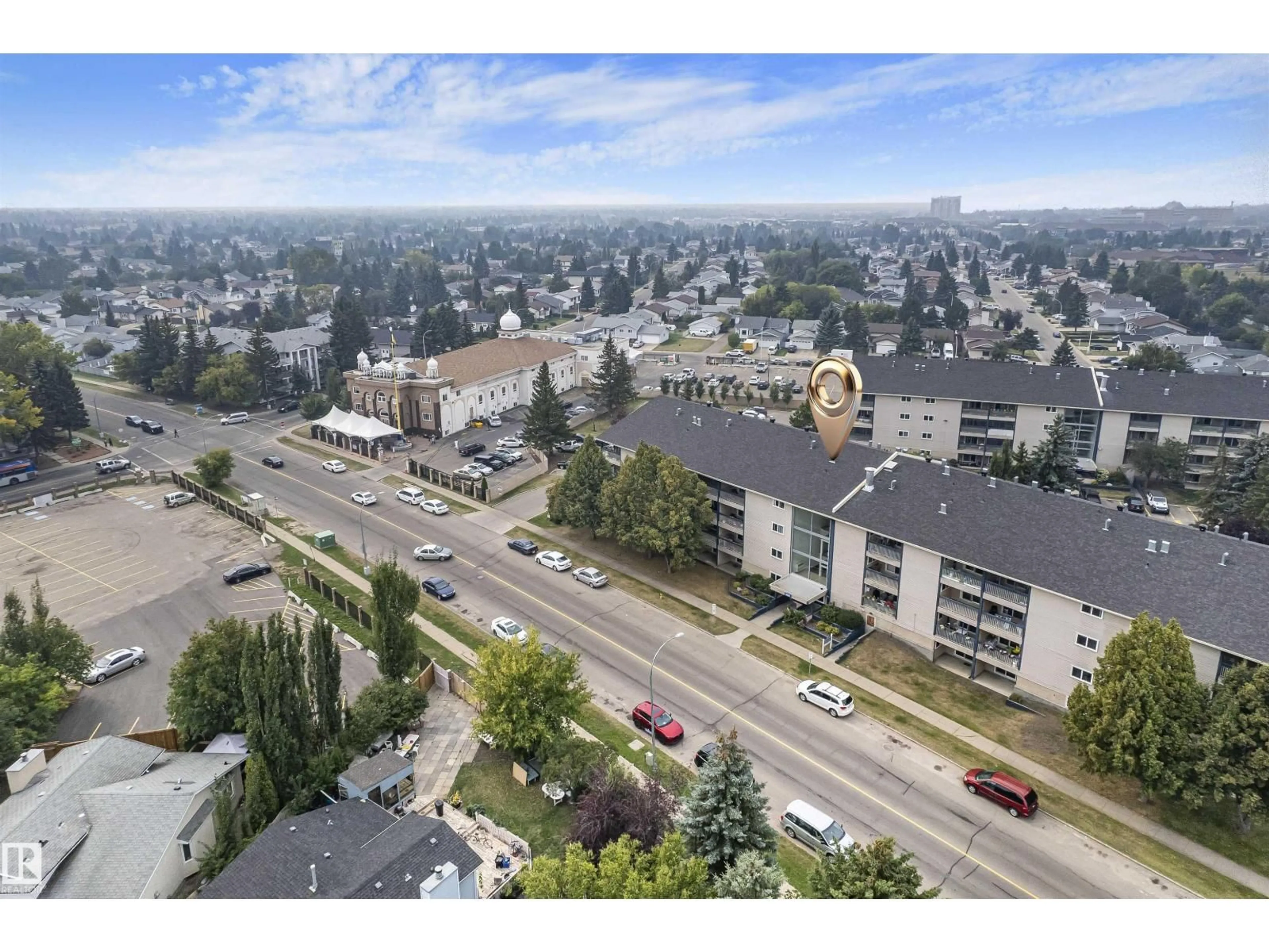 A pic from outside/outdoor area/front of a property/back of a property/a pic from drone, unknown for #102 - 2620 MILL WOODS NW, Edmonton Alberta T6L5K6