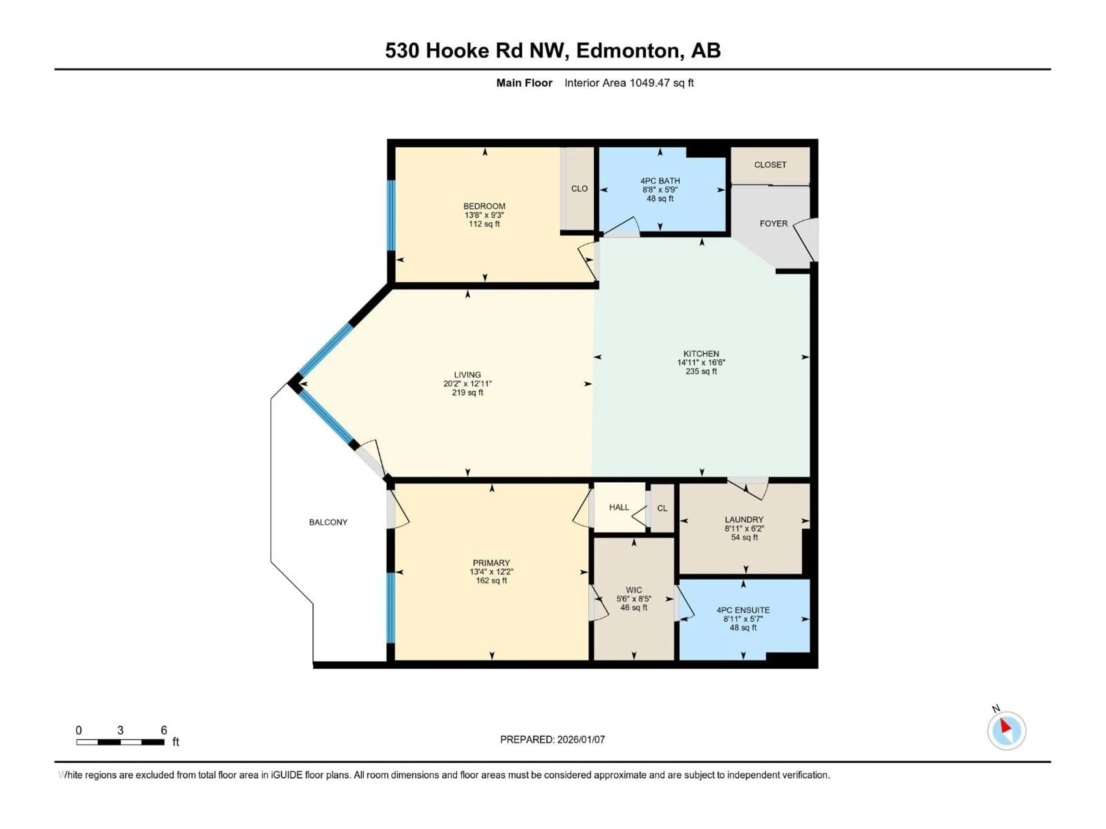 Floor plan for #314 - 530 HOOKE RD, Edmonton Alberta T5A5J5