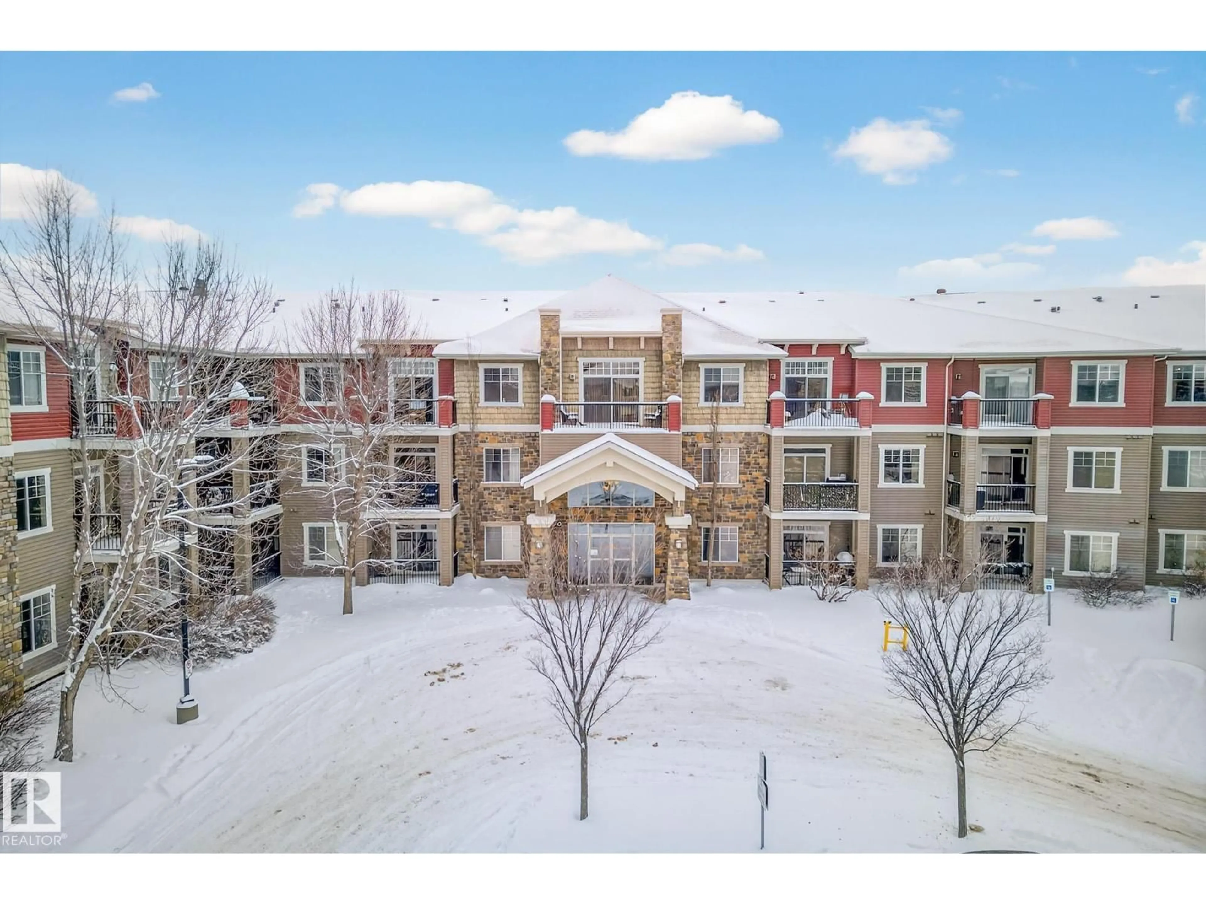 A pic from outside/outdoor area/front of a property/back of a property/a pic from drone, unknown for 230 - 2503 HANNA CR, Edmonton Alberta T6R0H1