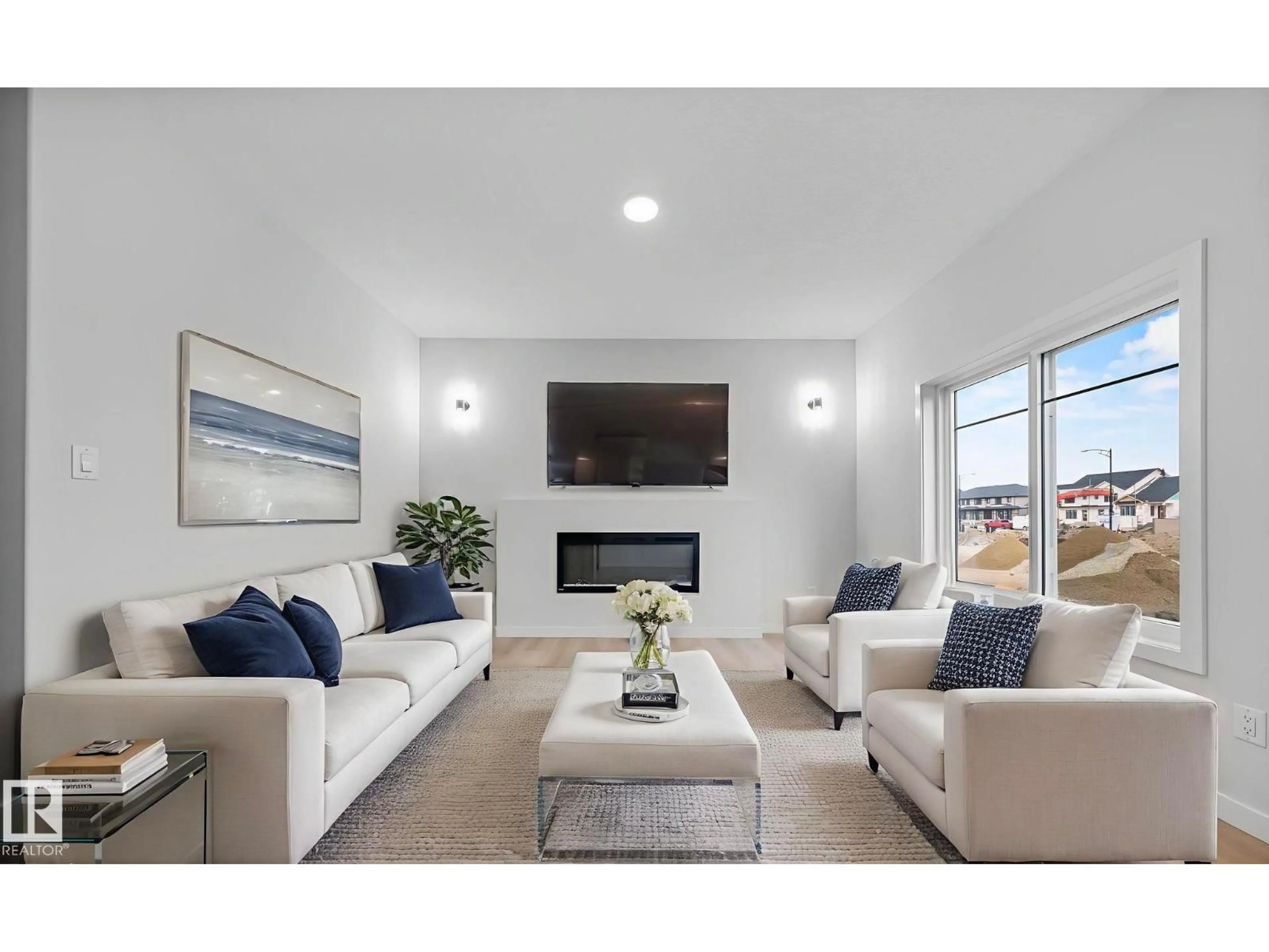 Living room with furniture, unknown for 6385 KING WD, Edmonton Alberta T6W5J3