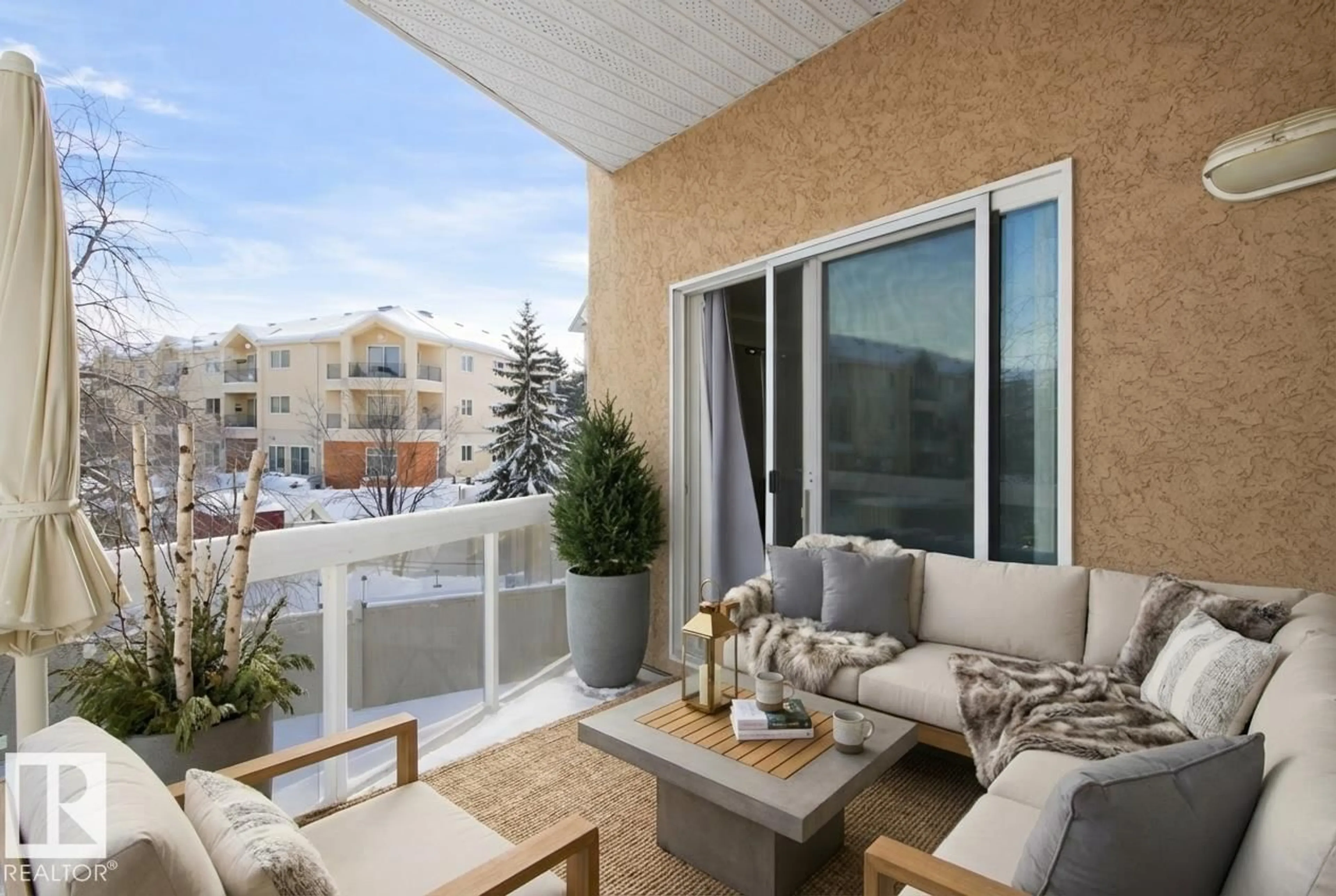 Balcony in the apartment, unknown for #226 - 10511 42 AV, Edmonton Alberta T6J7G8