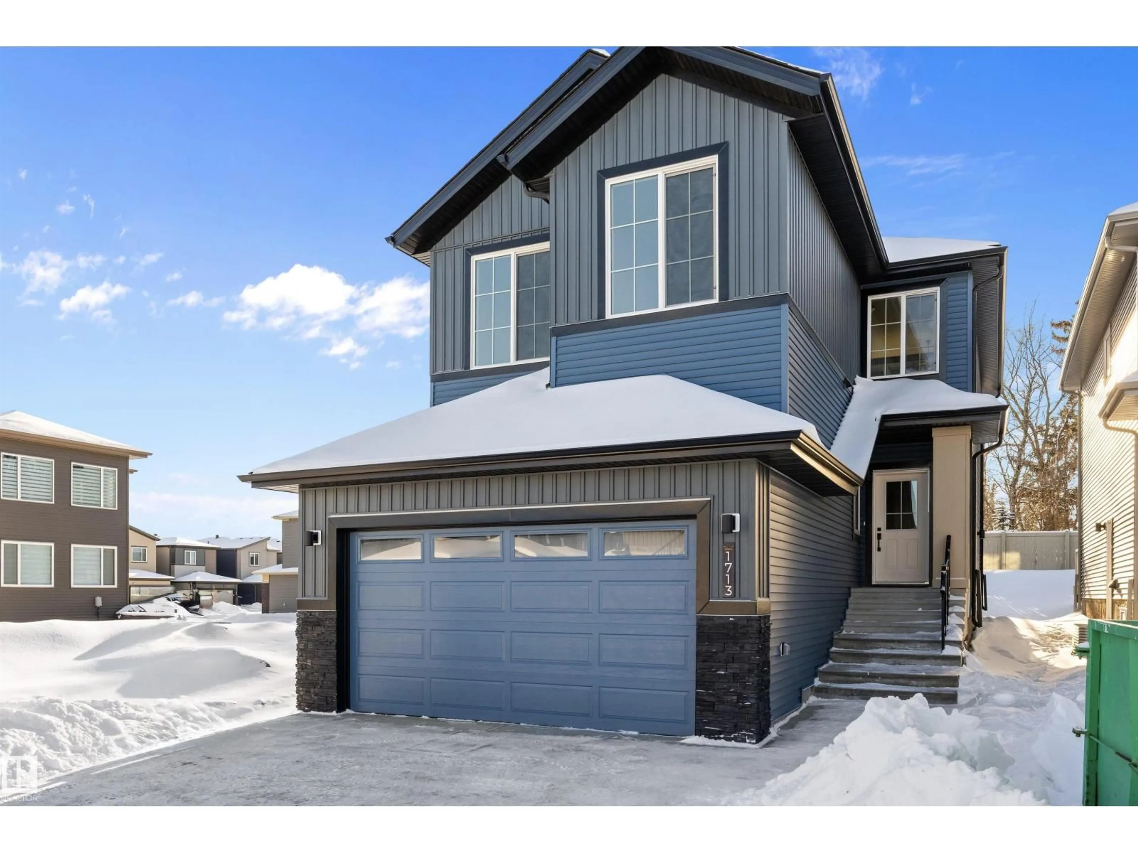 Home with vinyl exterior material, street for 1713 CROSSBILL LO, Edmonton Alberta T5S0W3