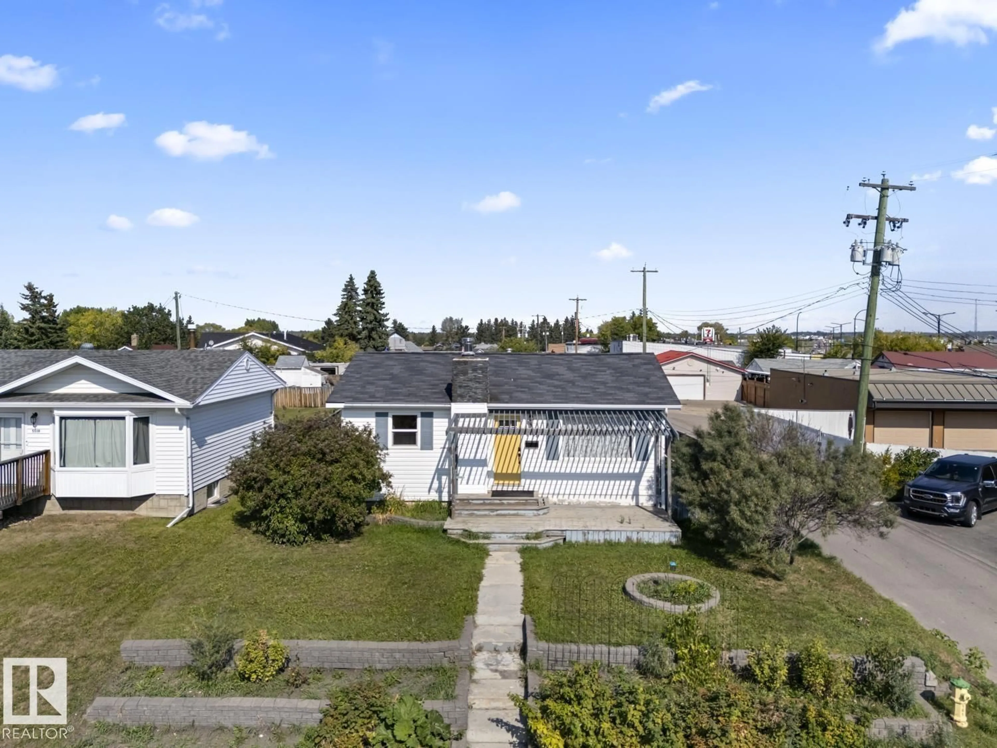 A pic from outside/outdoor area/front of a property/back of a property/a pic from drone, street for 5508 51 AVENUE, Cold Lake Alberta T9M1R1