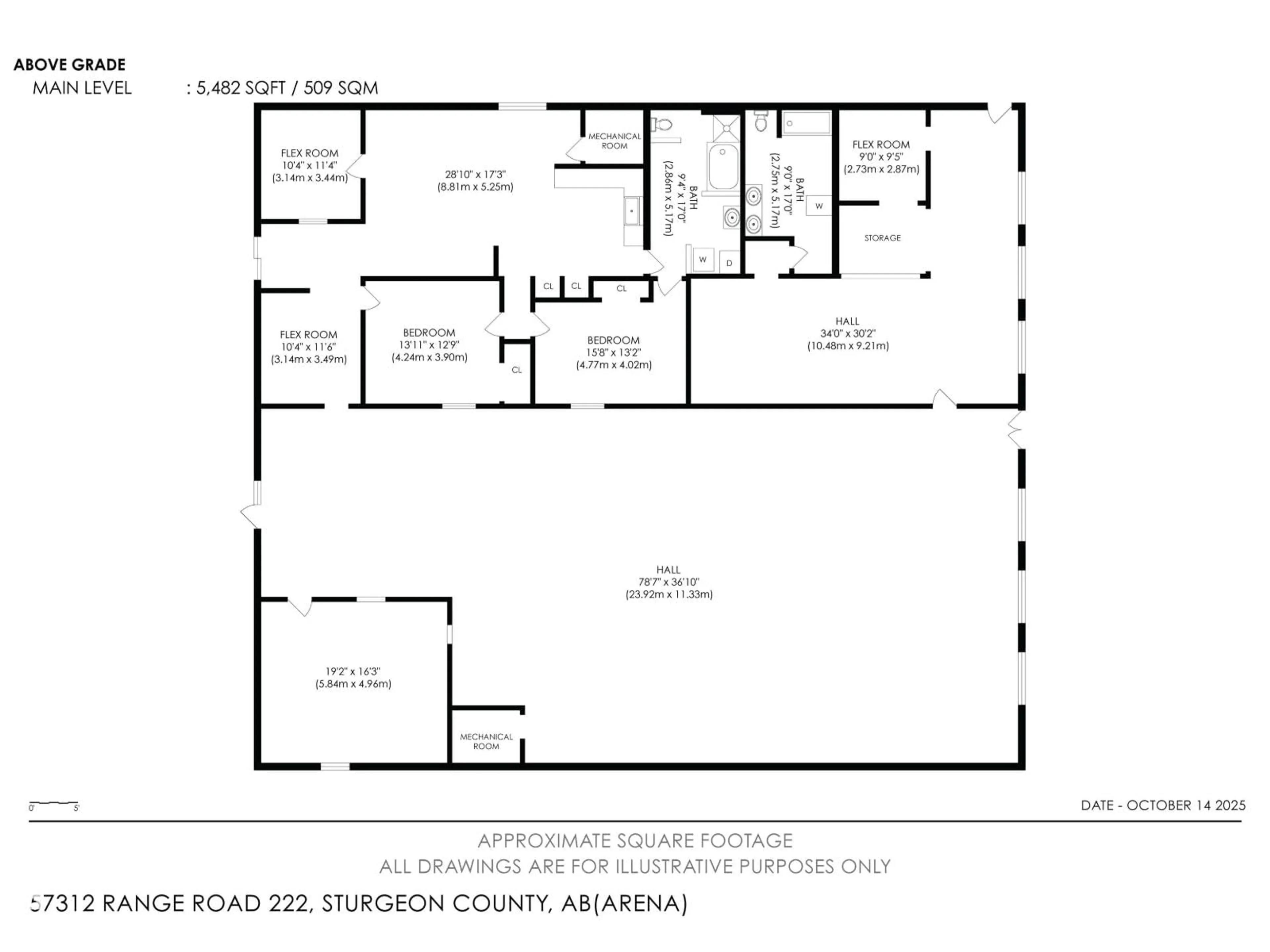 Floor plan for 57312 RR 222, Rural Sturgeon County Alberta T0A2W0