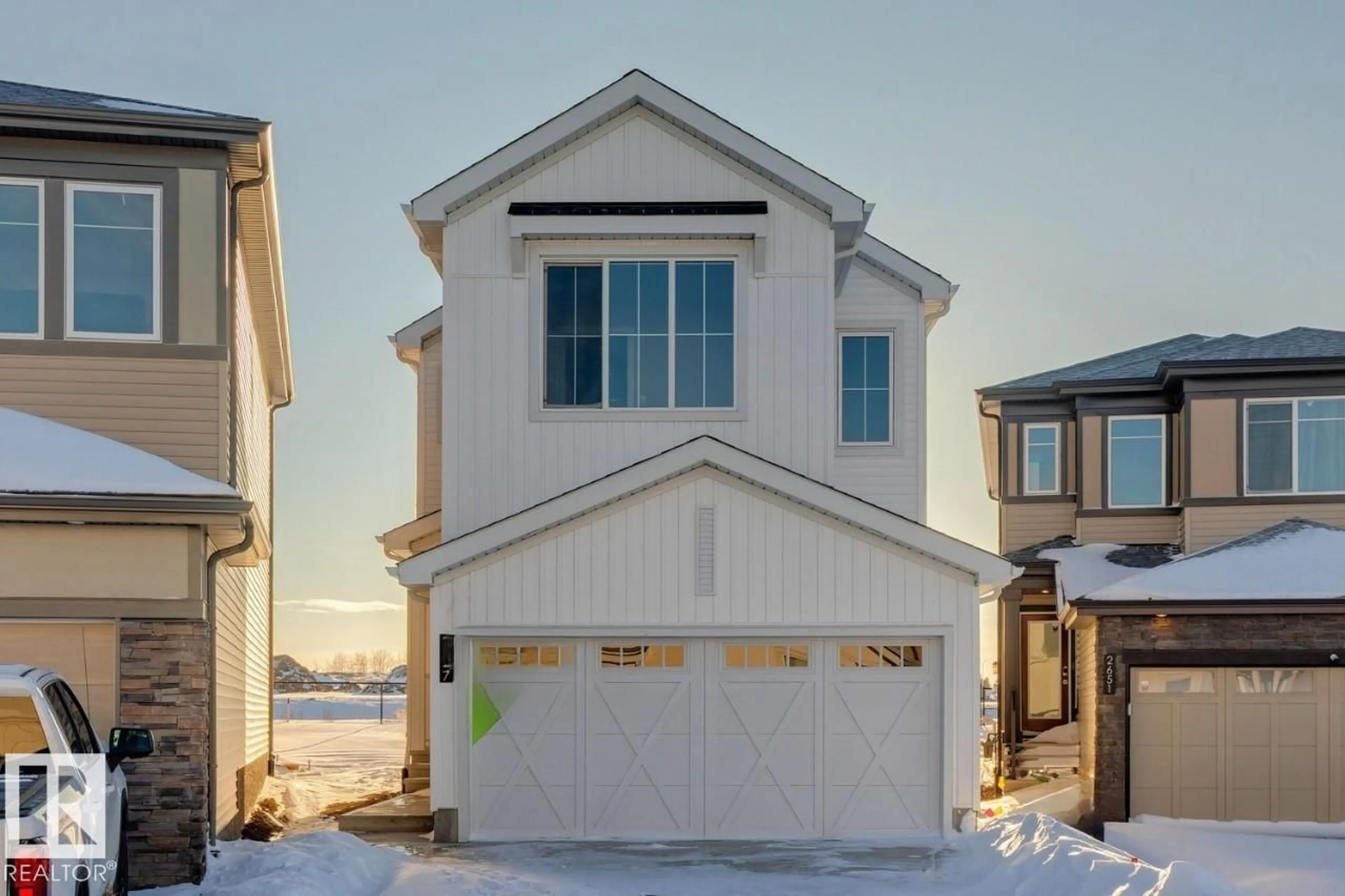 Home with vinyl exterior material, street for SW - 2647 5 AV, Edmonton Alberta T6X3H9