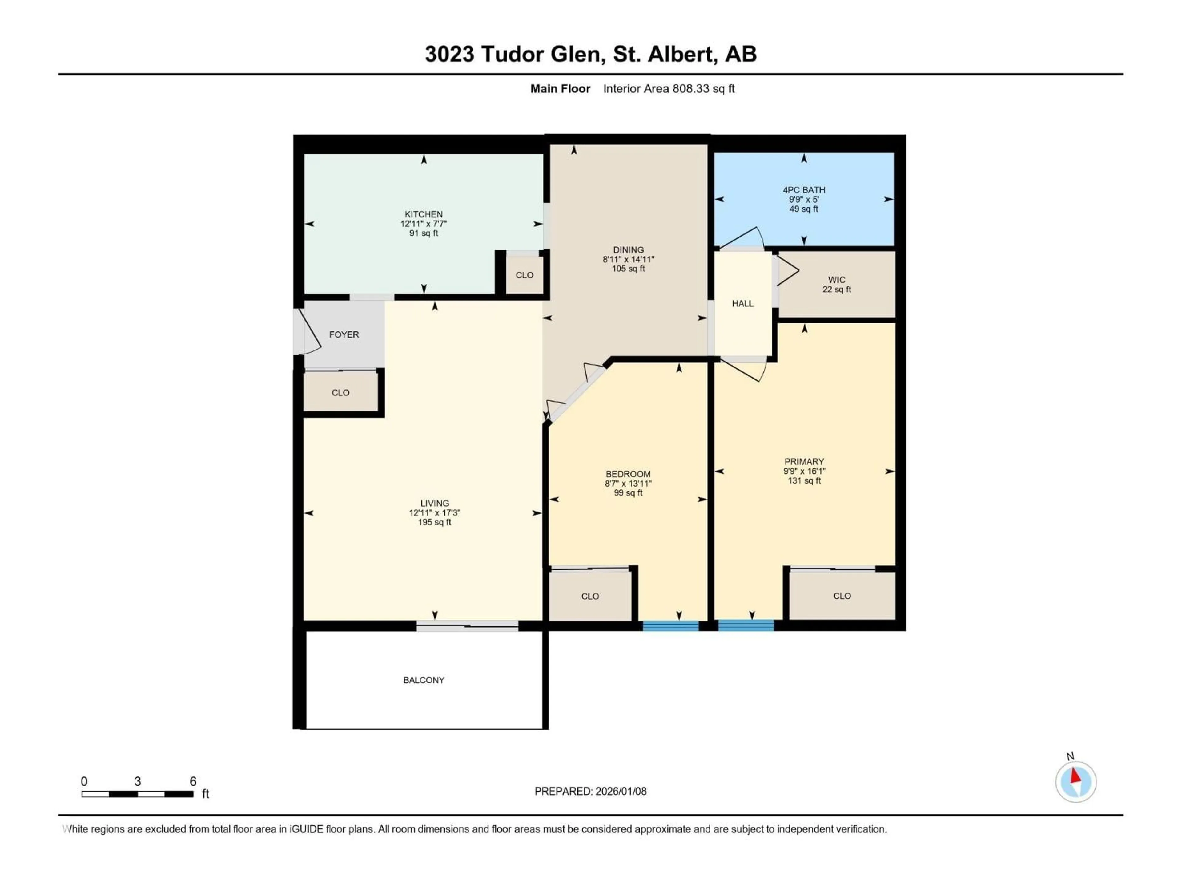 Floor plan for 3023 TUDOR GL, St. Albert Alberta T8N3V4