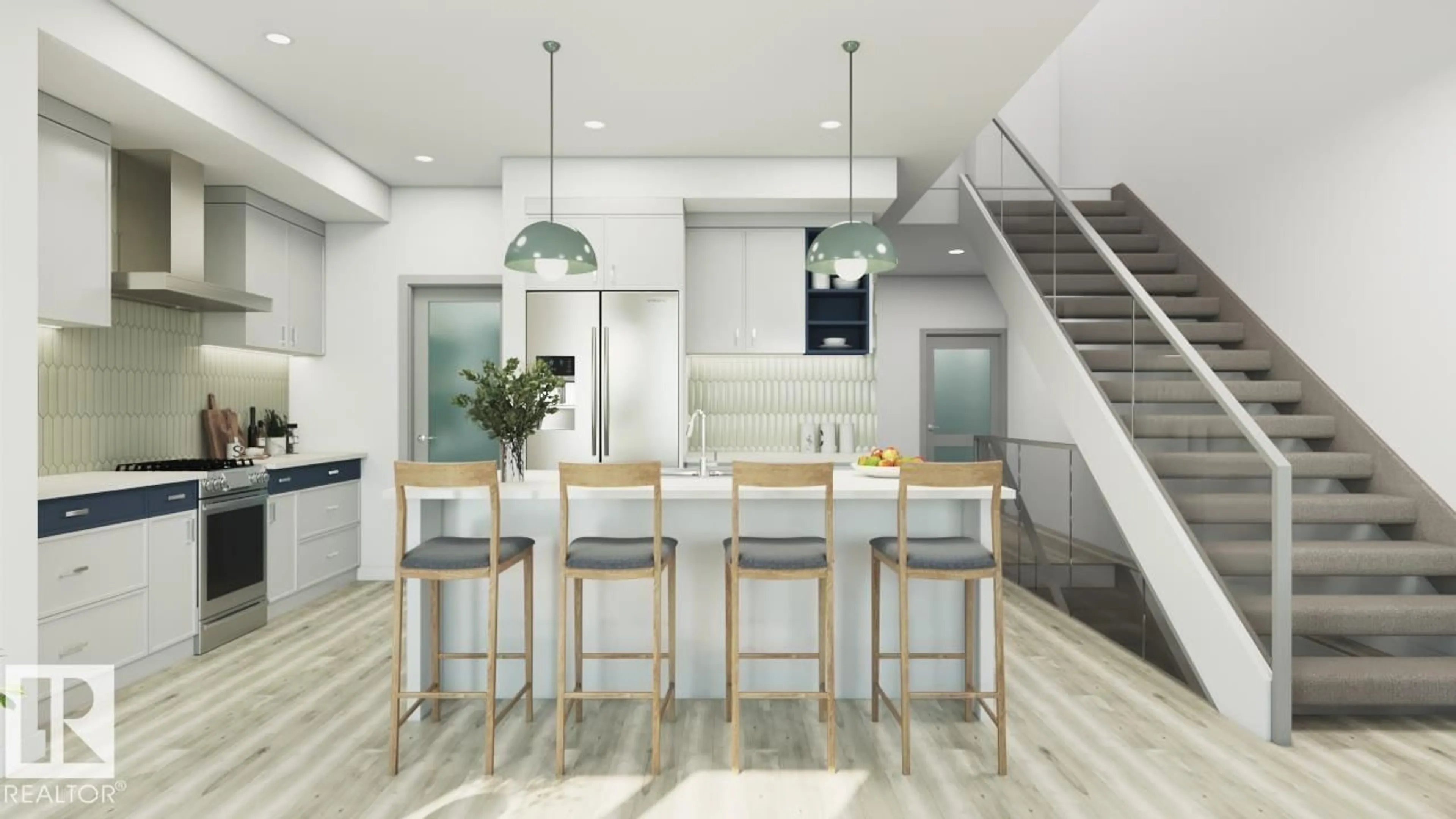 Contemporary kitchen, ceramic/tile floor for NW - 9235 230 ST, Edmonton Alberta T5T7H8