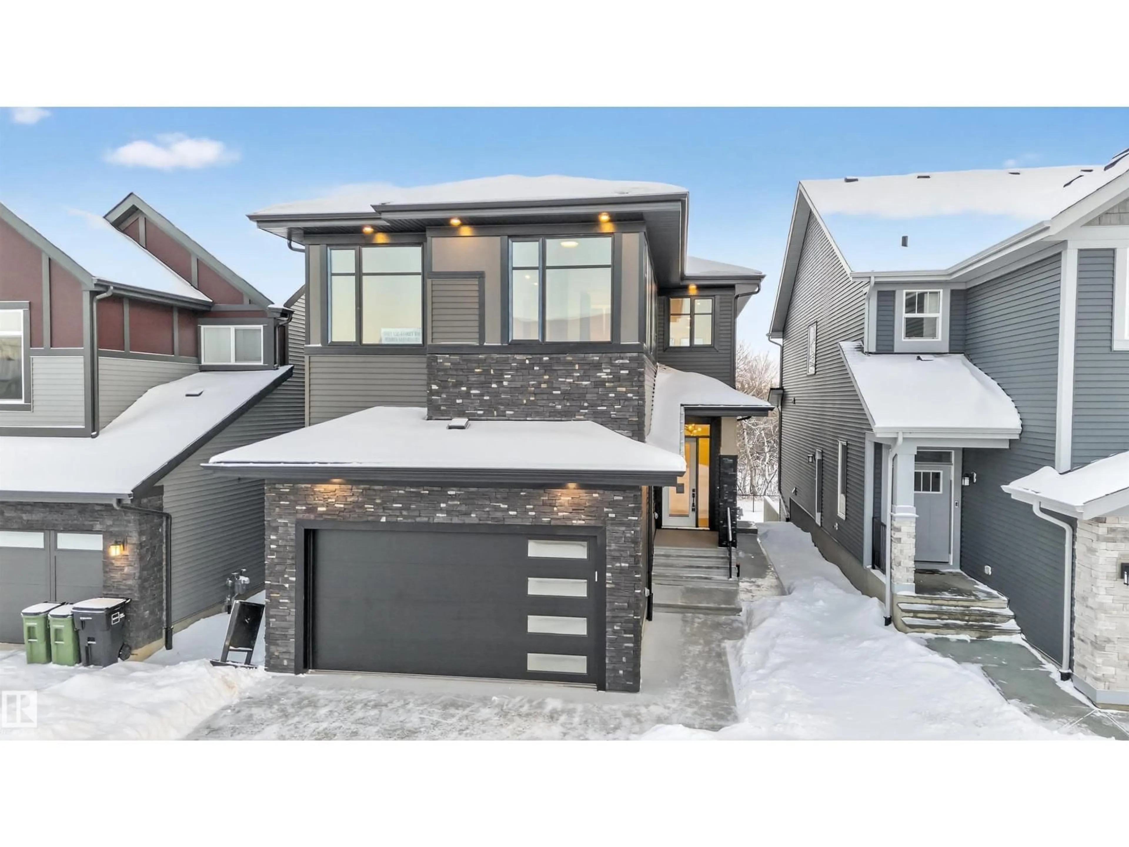 Home with brick exterior material, street for 3083 158 ST, Edmonton Alberta T6W5H5