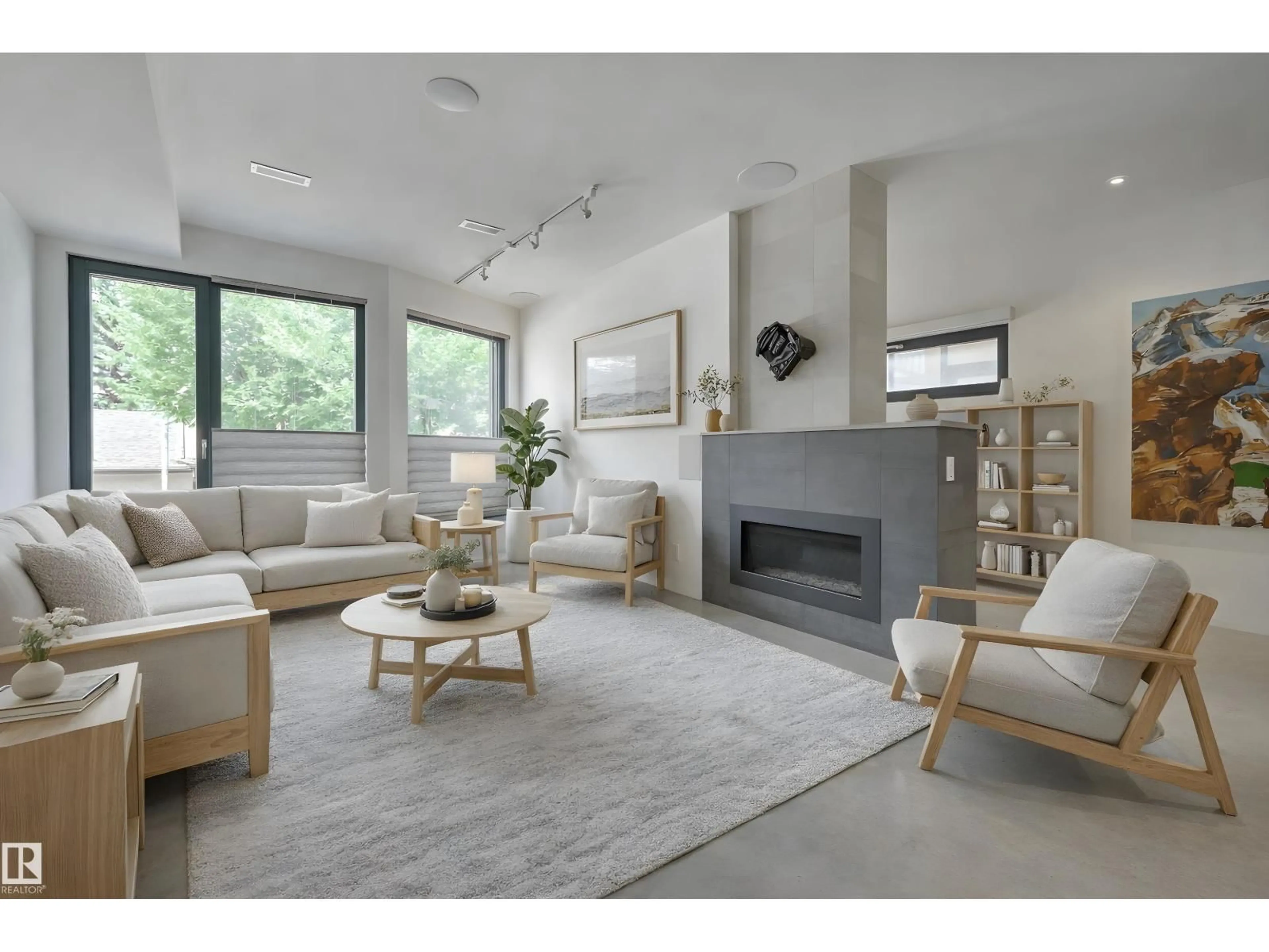 Living room with furniture, unknown for 50 SYLVANCROFT LN, Edmonton Alberta T5N0R1