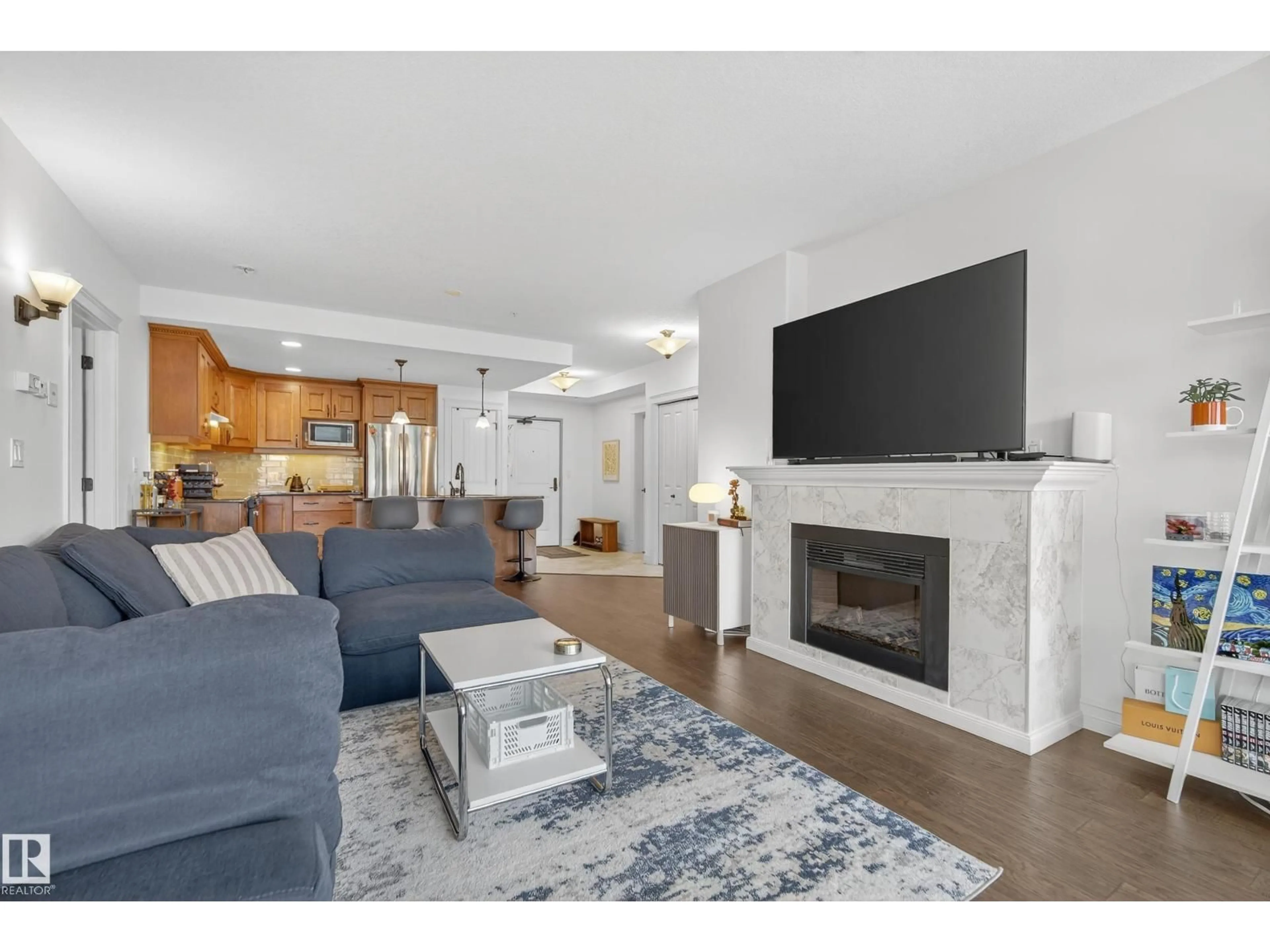 Living room with furniture, unknown for #603 - 10142 111 ST, Edmonton Alberta T5K1K6