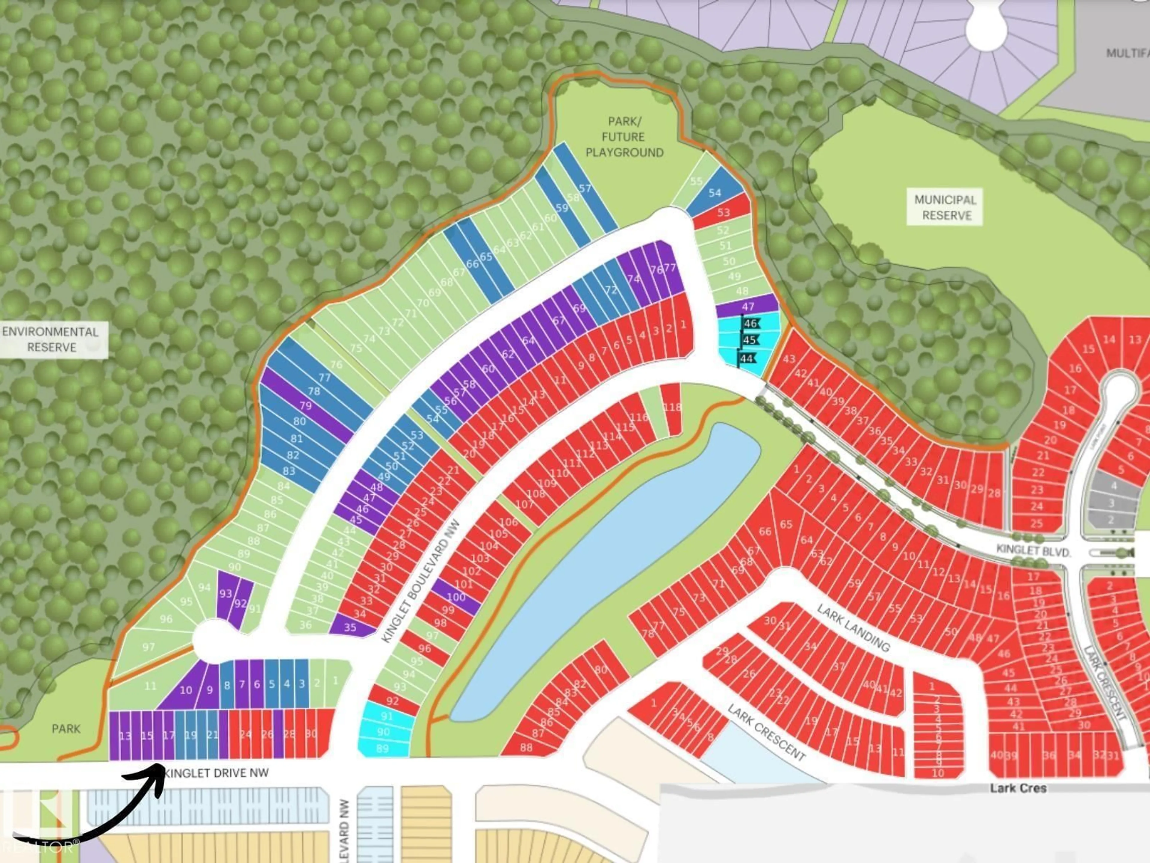 Picture of a map for 4180 KINGLET DR, Edmonton Alberta T5S0W9