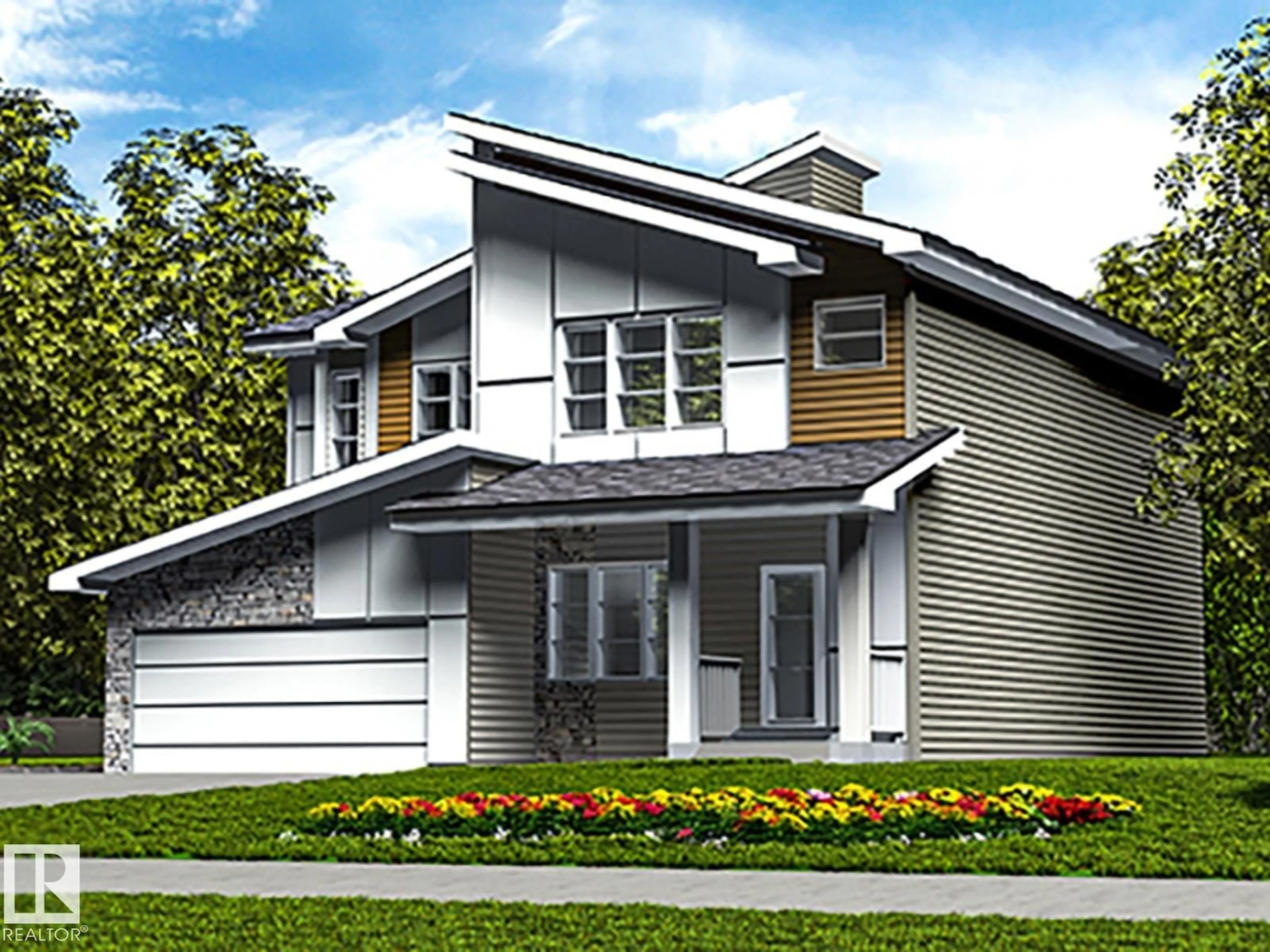 Home with vinyl exterior material, street for NE - 618 176 AV, Edmonton Alberta T5Y4J9