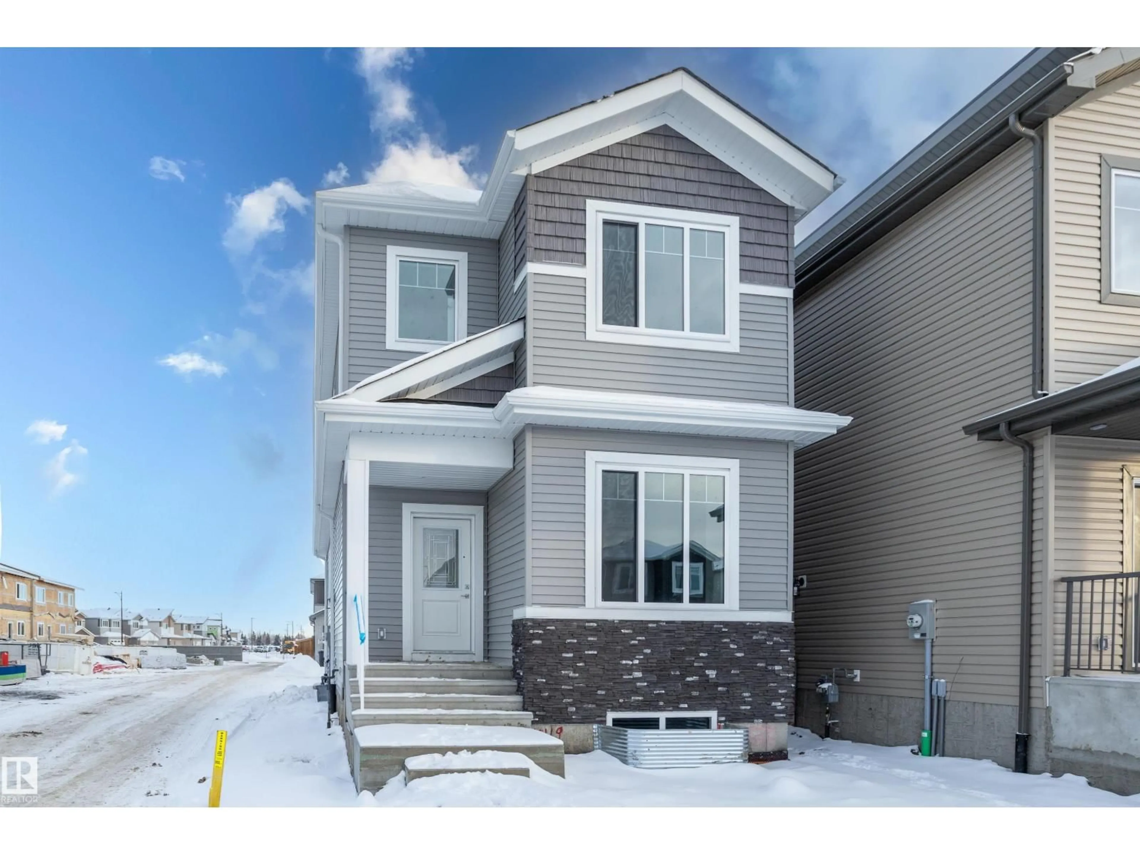 Home with vinyl exterior material, street for 4119 67 ST, Beaumont Alberta T4X3E9