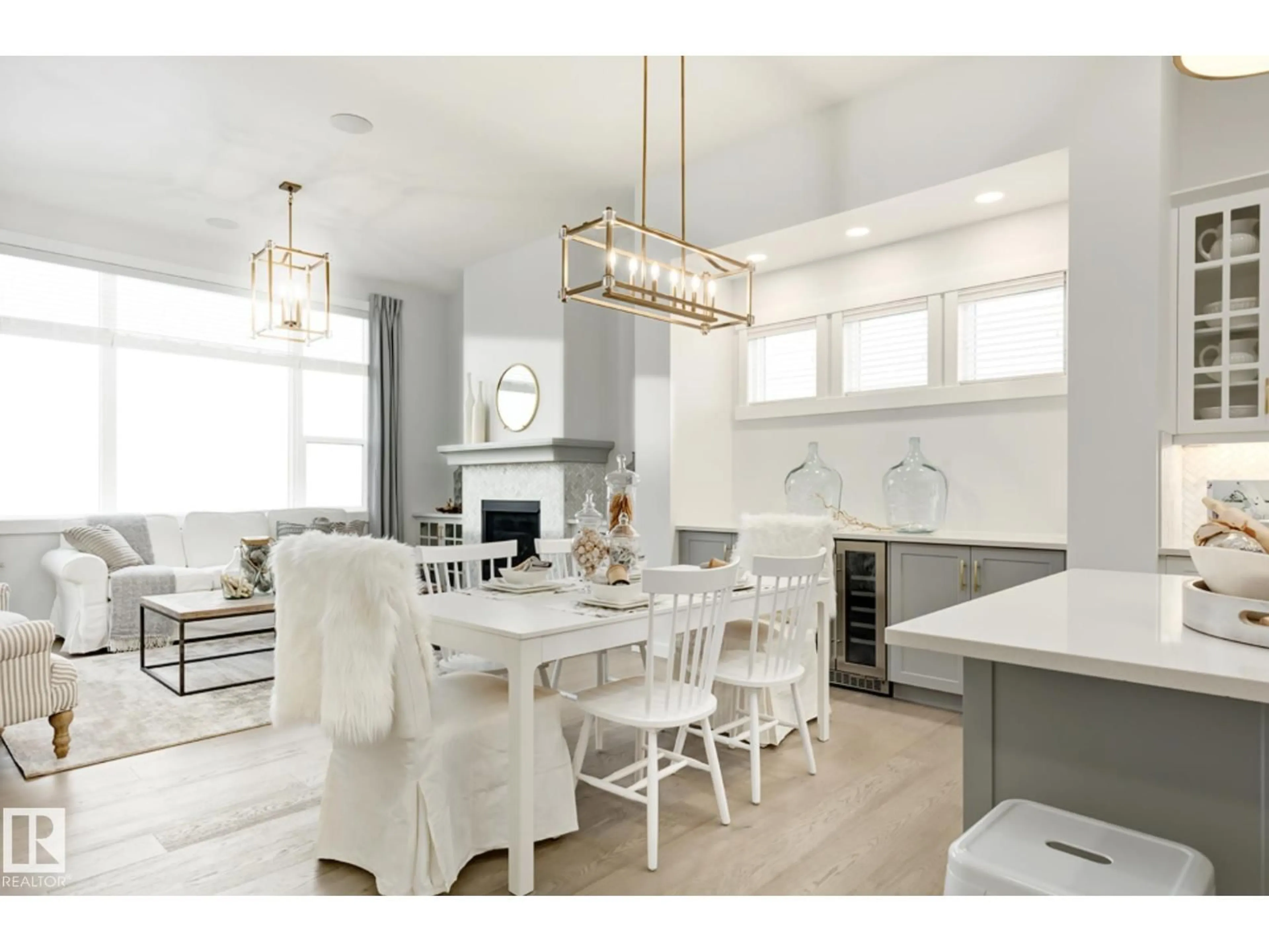 Open concept kitchen, ceramic/tile floor for 63 RHEA CR, St. Albert Alberta T8N8C8