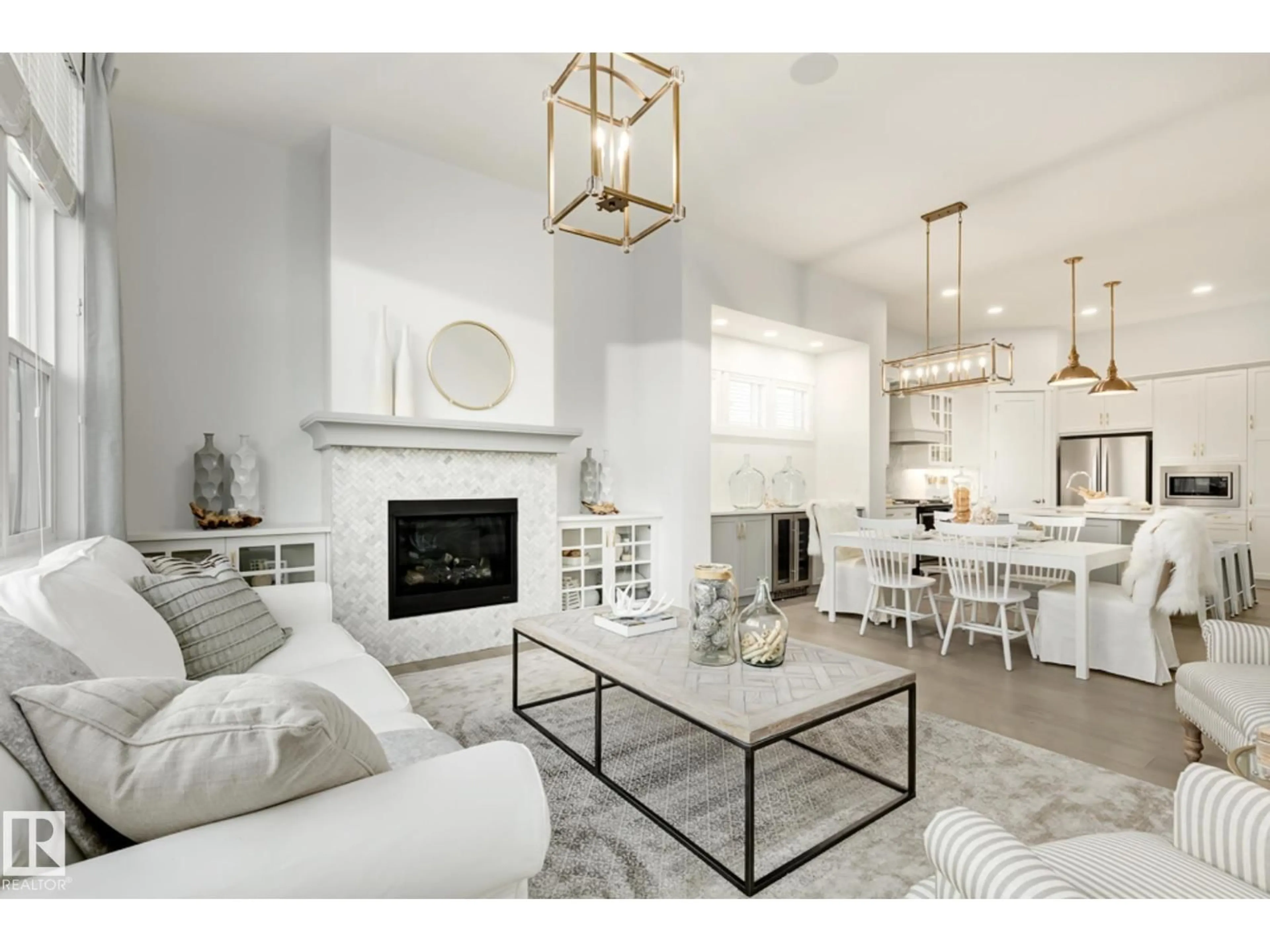 Living room with furniture, unknown for 63 RHEA CR, St. Albert Alberta T8N8C8