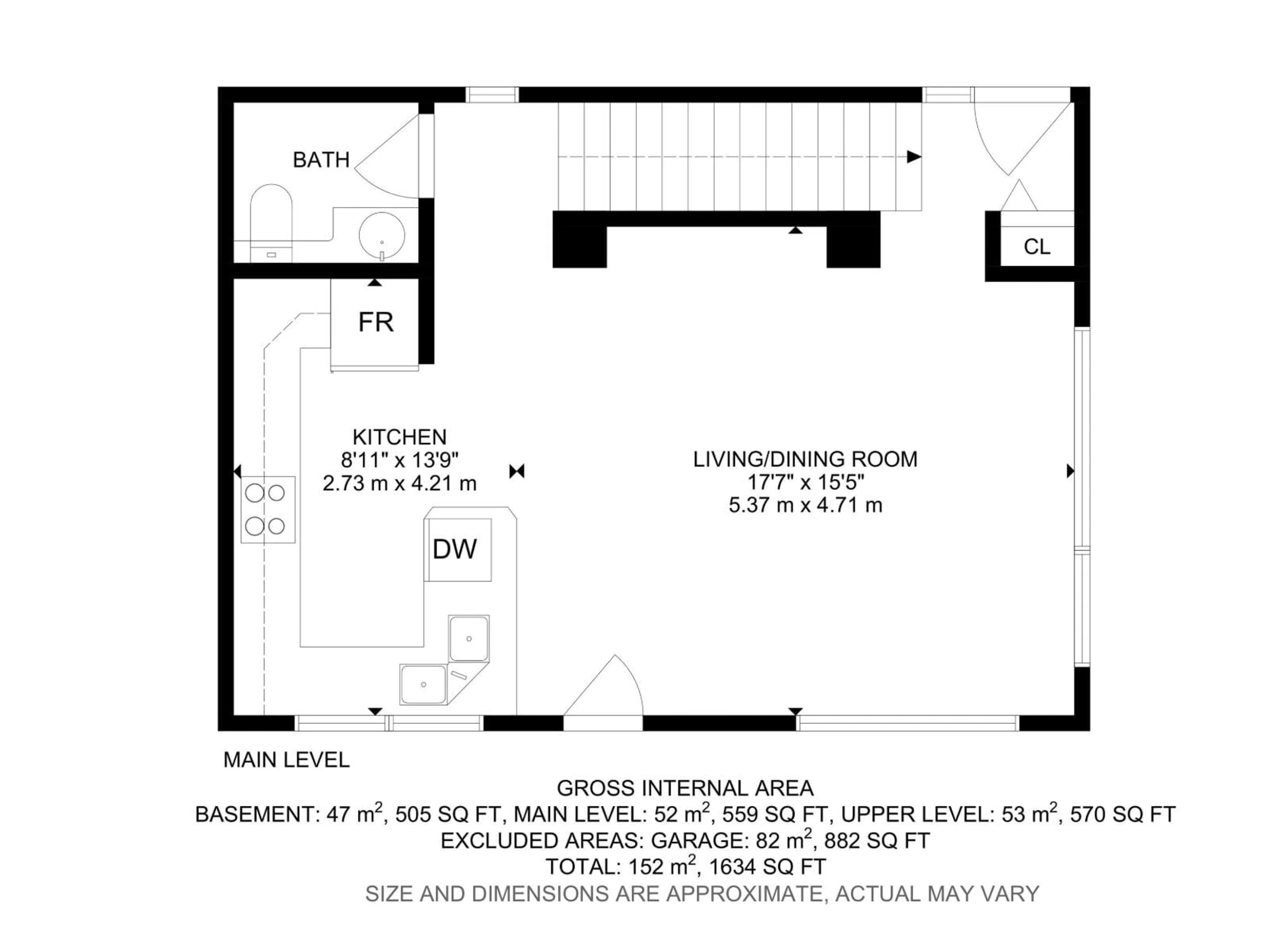 Floor plan for #4 - 14315 STONY PLAIN RD, Edmonton Alberta T5N3R6